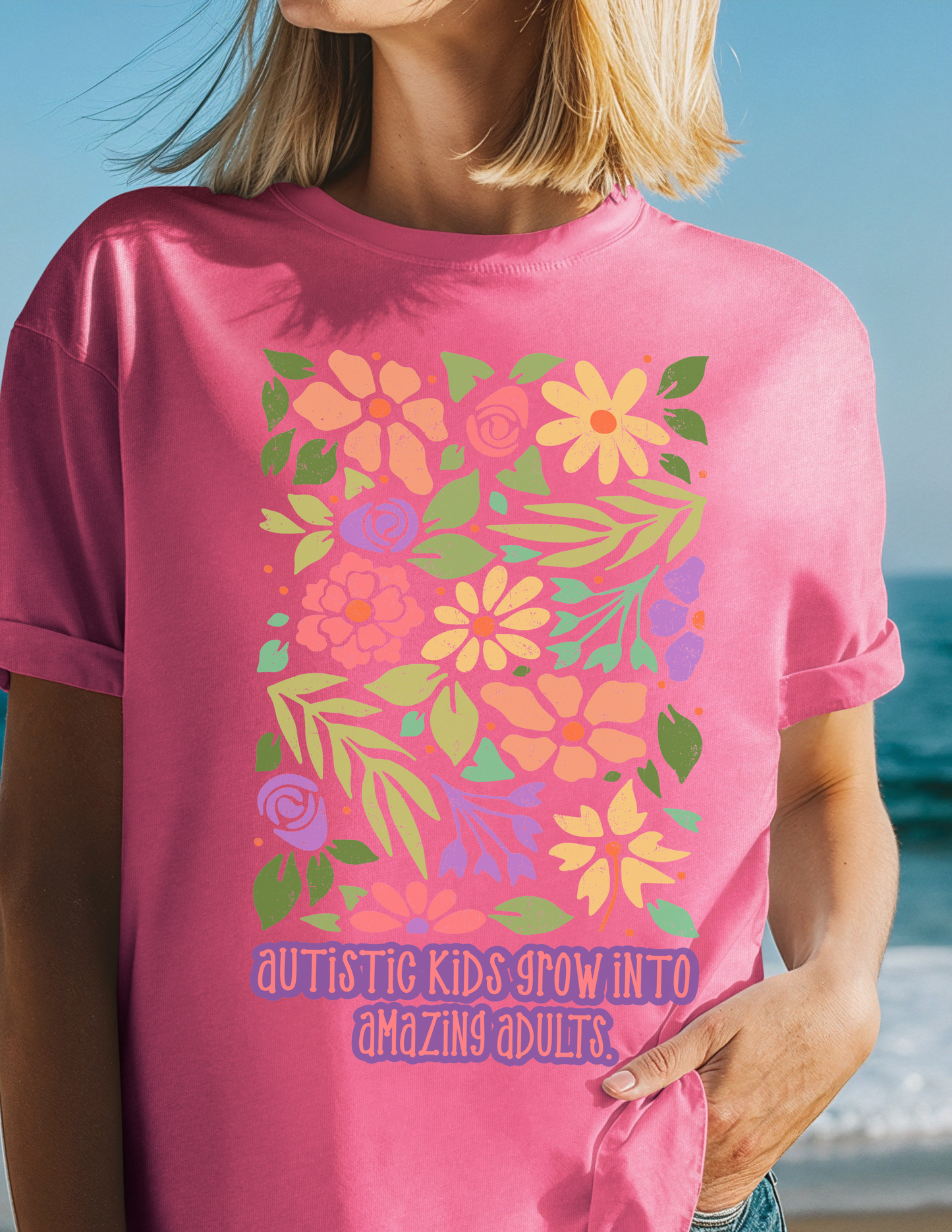 Autistic Kids Grow Into Amazing Adults-Floral