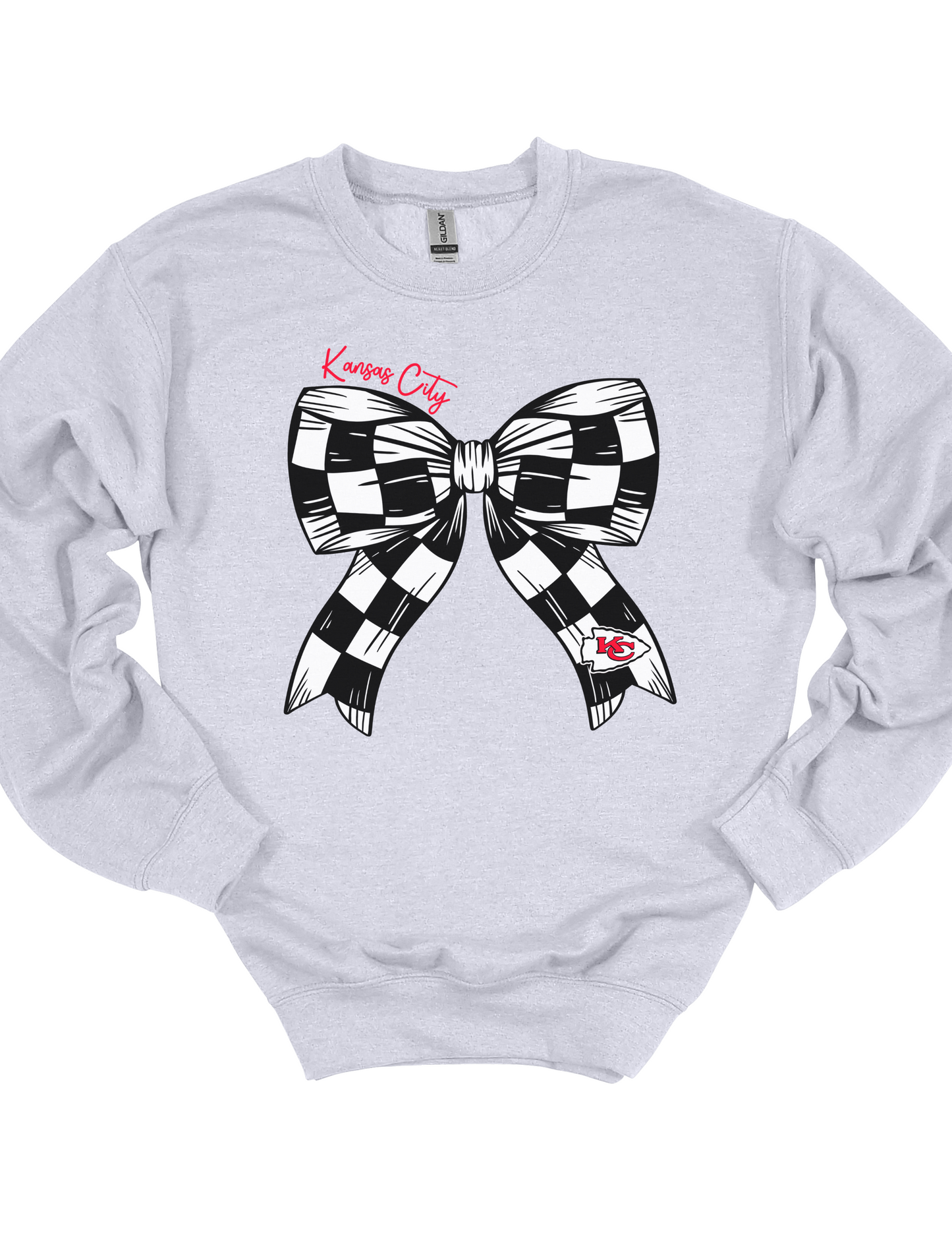 KC Checkered Bow Sweatshirt
