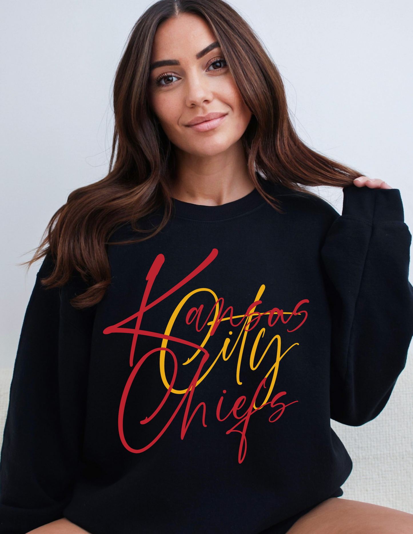 KC Chiefs Cursive Sweatshirt
