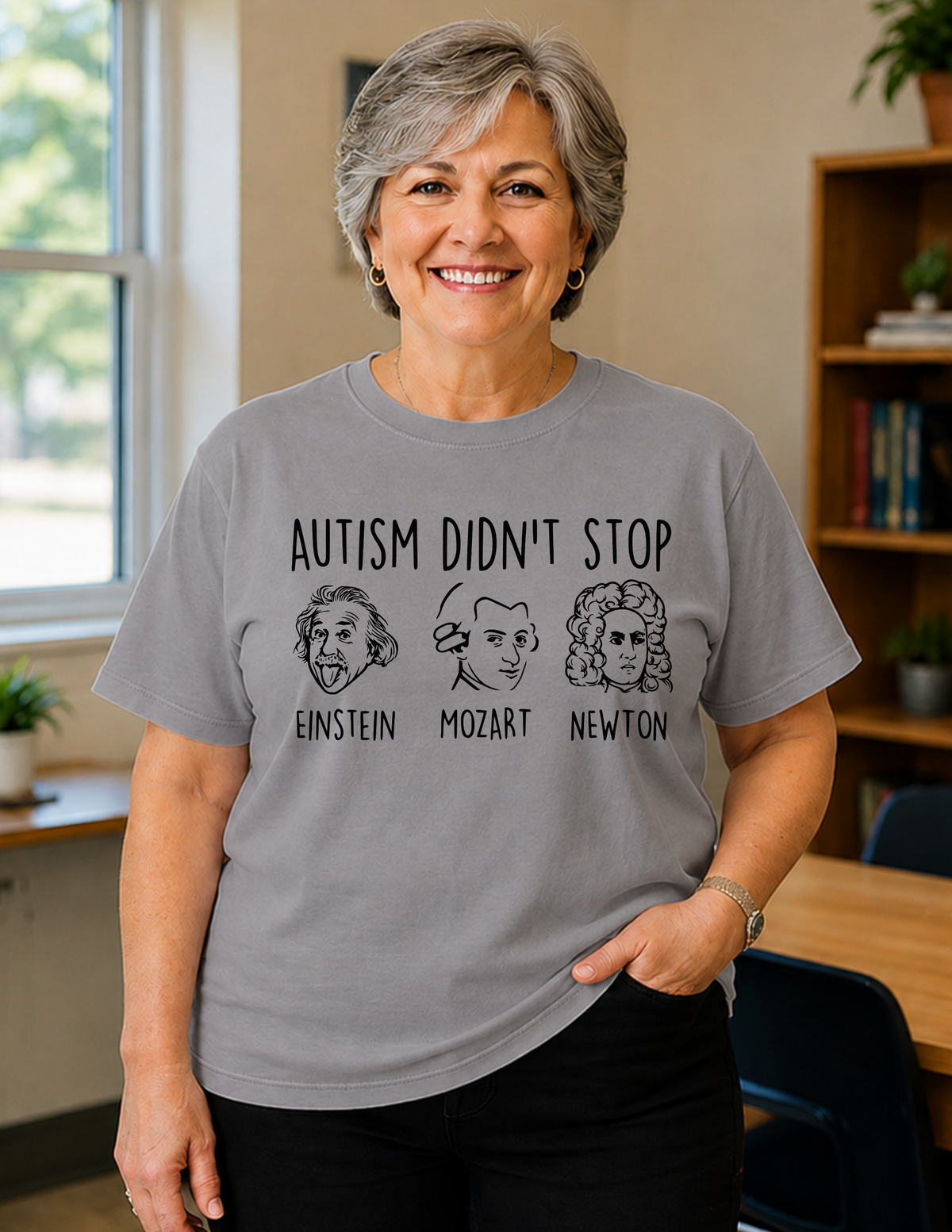 Einstein Mozart Newton T-Shirt | ADULT