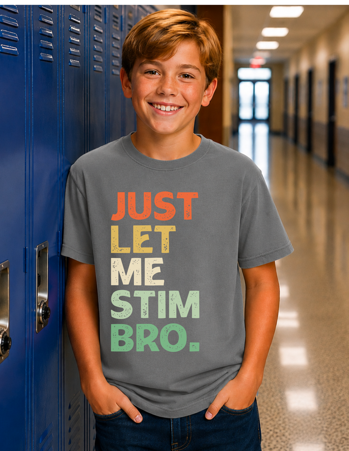 Just Let Me Stim Bro T-Shirt | YOUTH