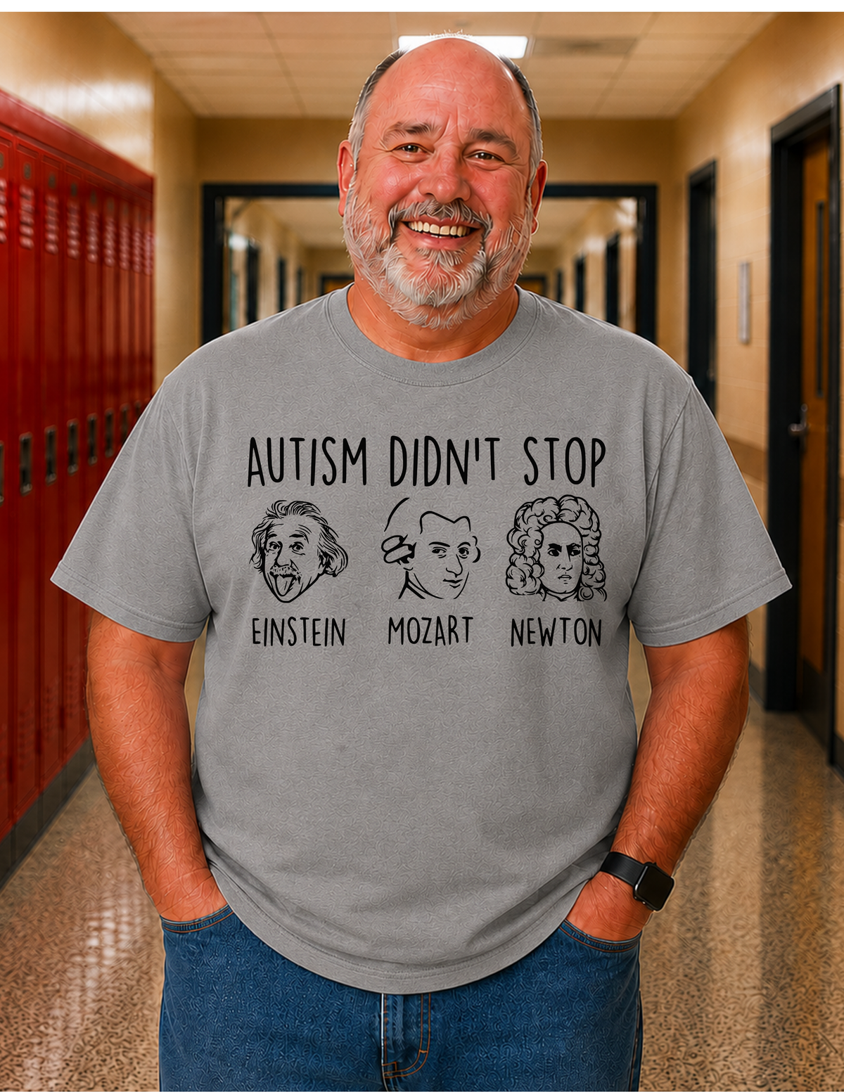 Einstein Mozart Newton T-Shirt | ADULT