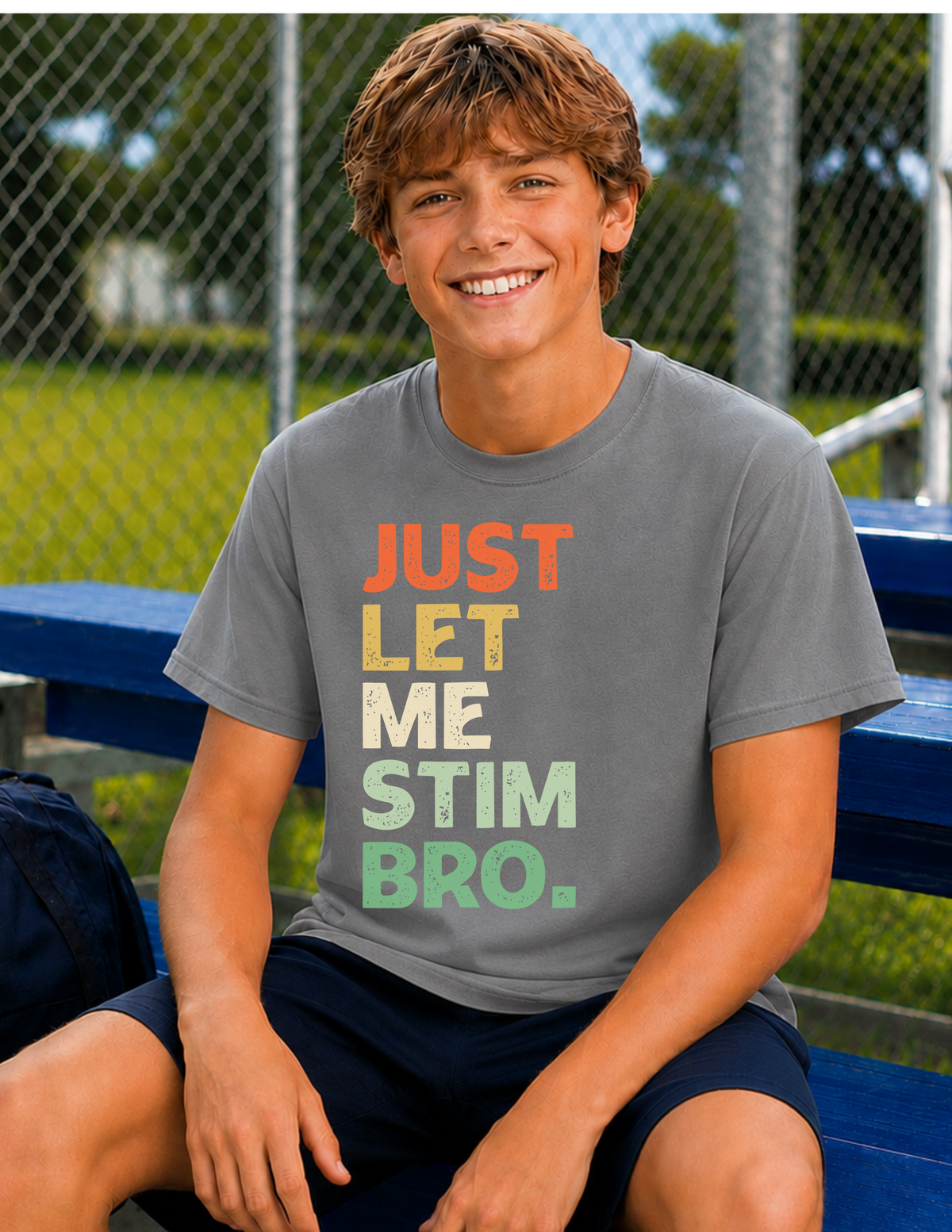 Just Let Me Stim Bro T-Shirt | YOUTH