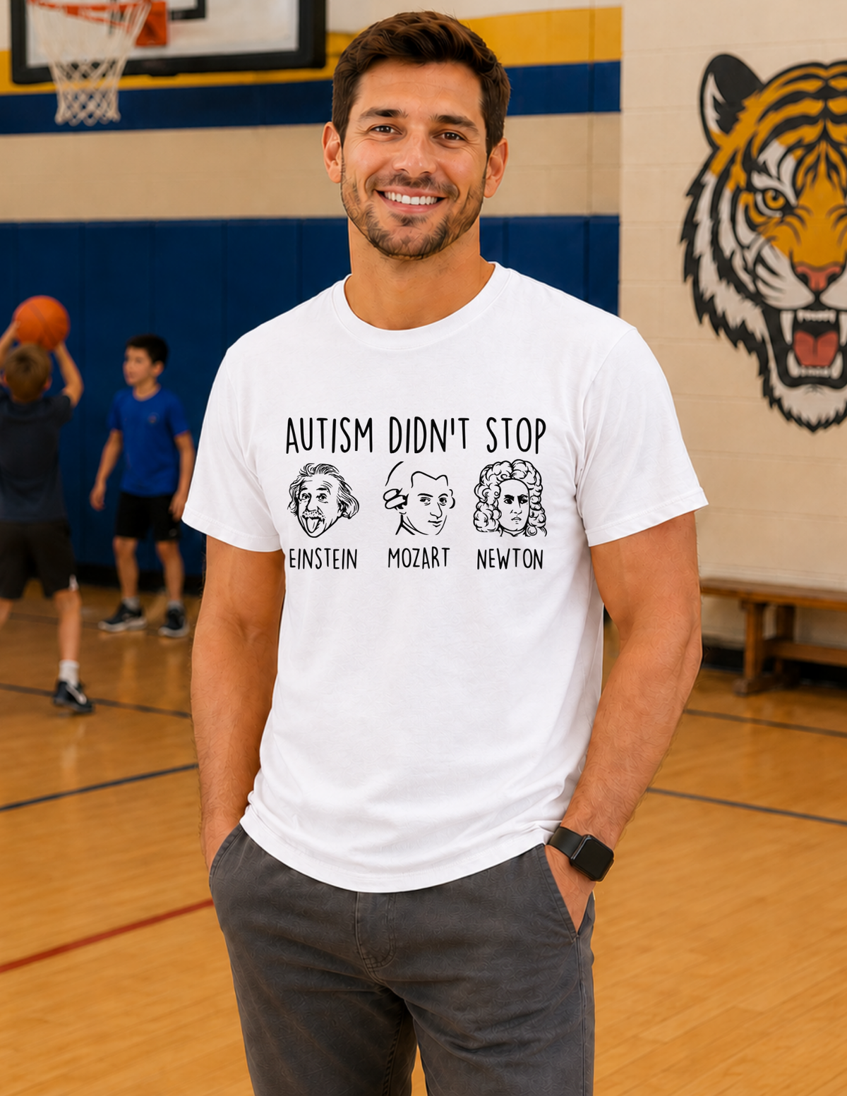 Einstein Mozart Newton T-Shirt | ADULT