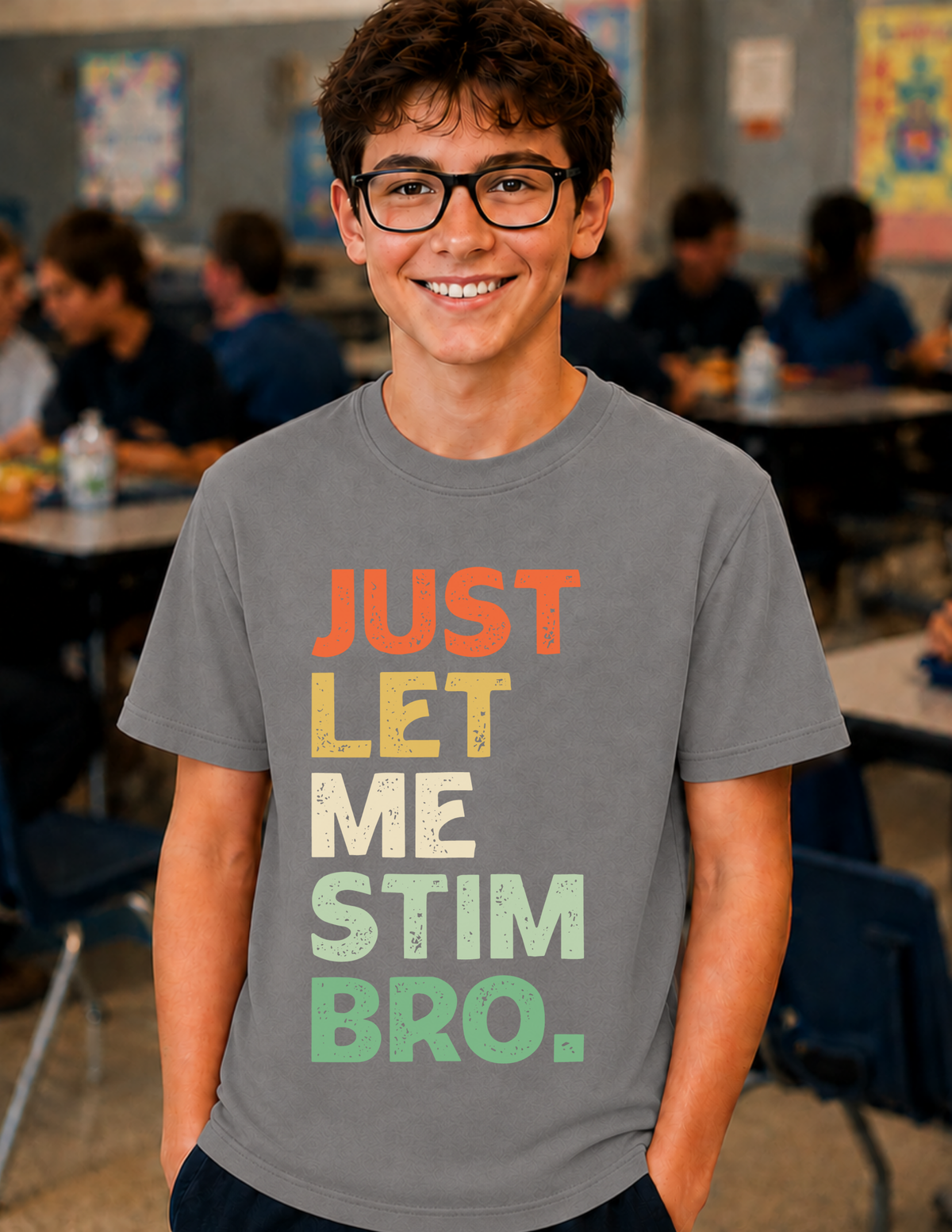 Just Let Me Stim Bro T-Shirt | YOUTH