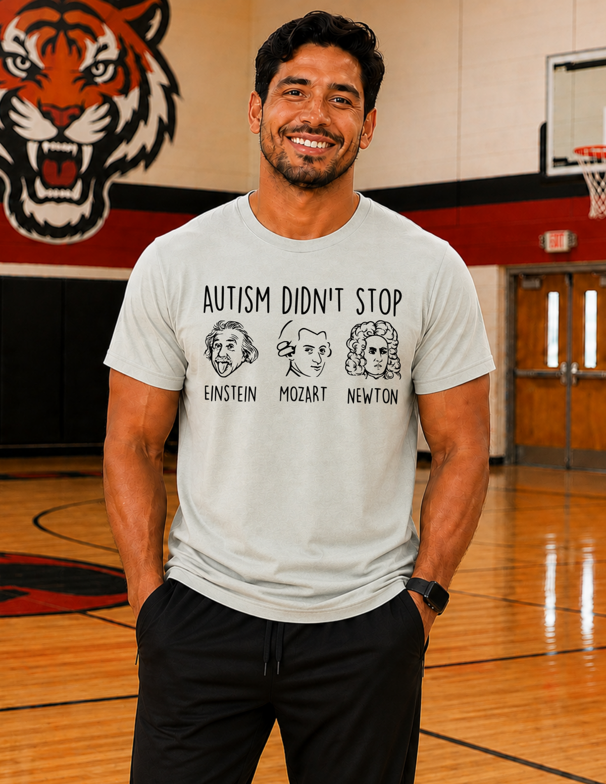 Einstein Mozart Newton T-Shirt | ADULT
