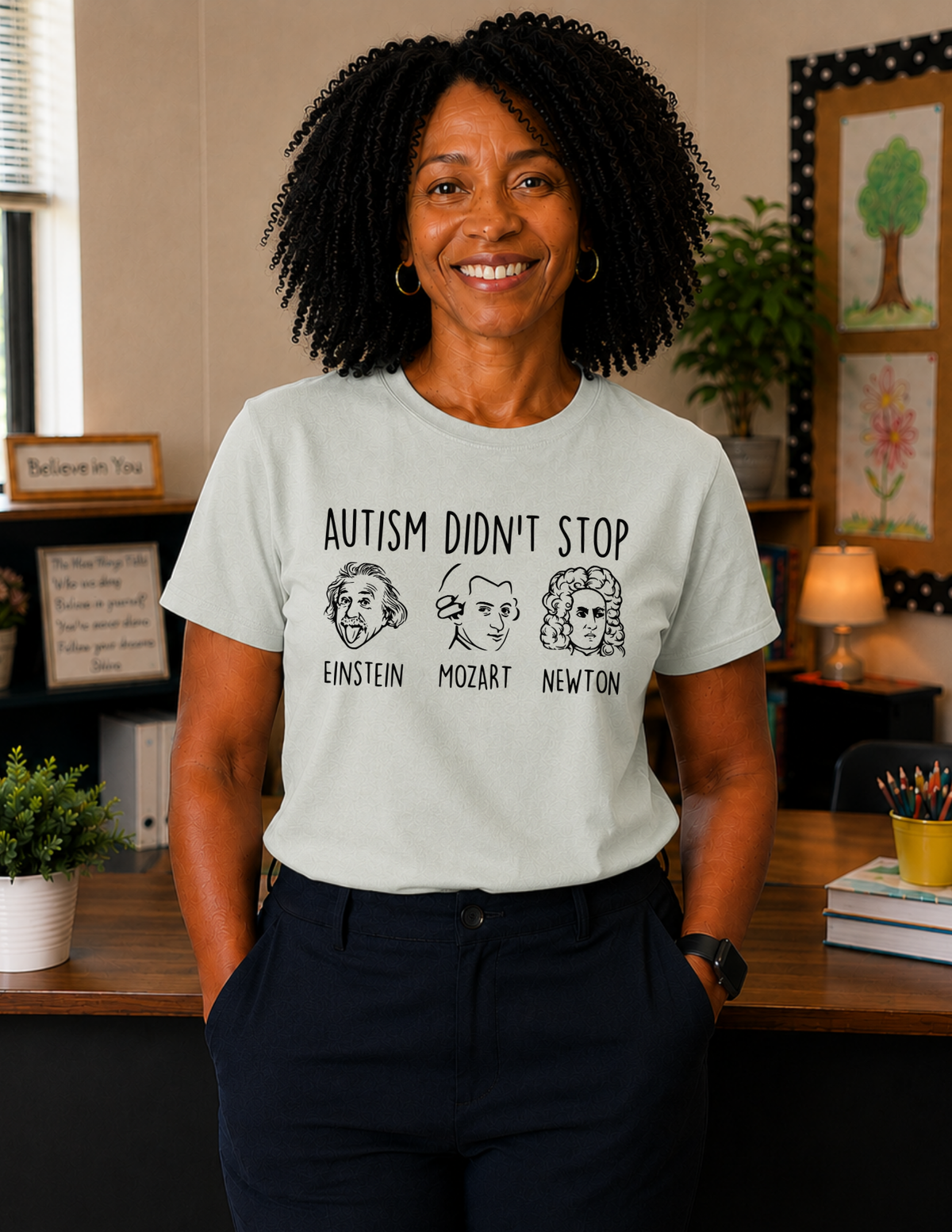 Einstein Mozart Newton T-Shirt | ADULT