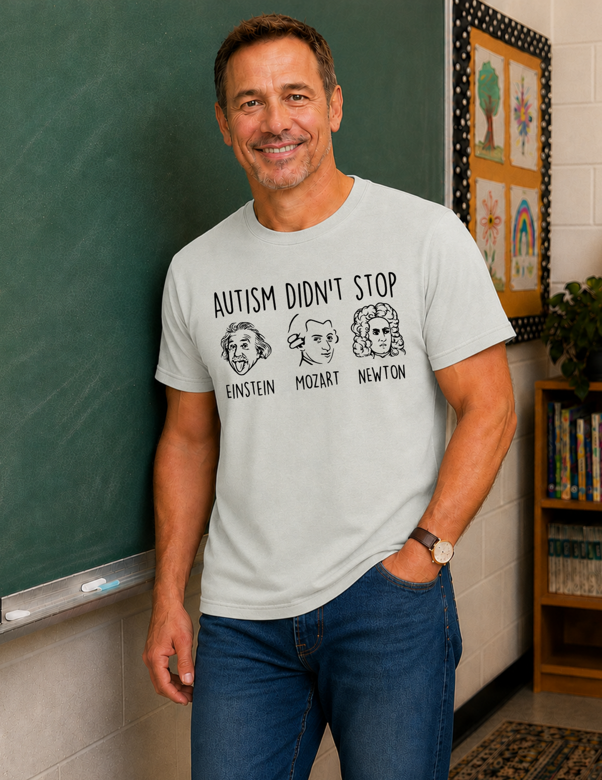 Einstein Mozart Newton T-Shirt | ADULT