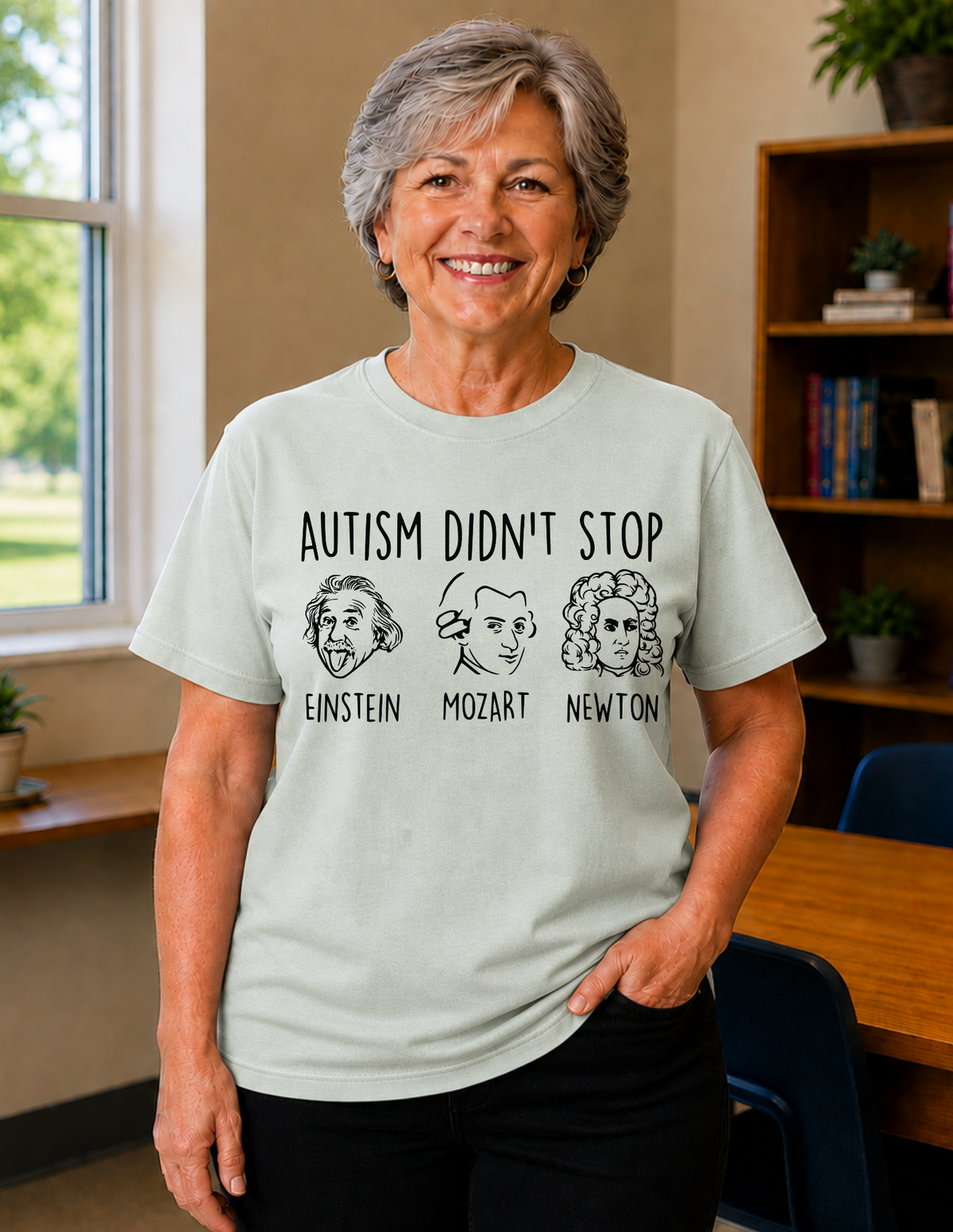 Einstein Mozart Newton T-Shirt | ADULT