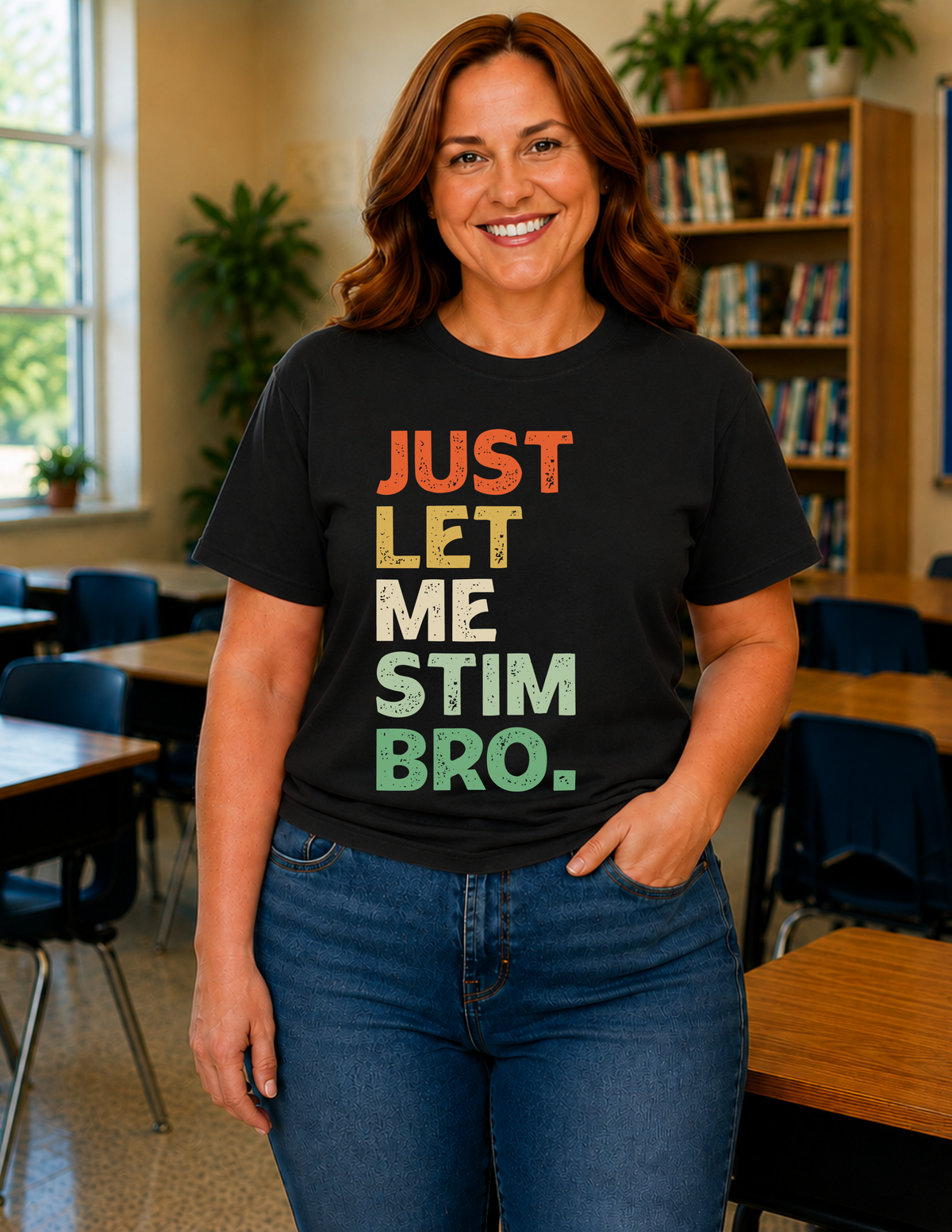 Just Let Me Stim Bro T-Shirt | ADULT