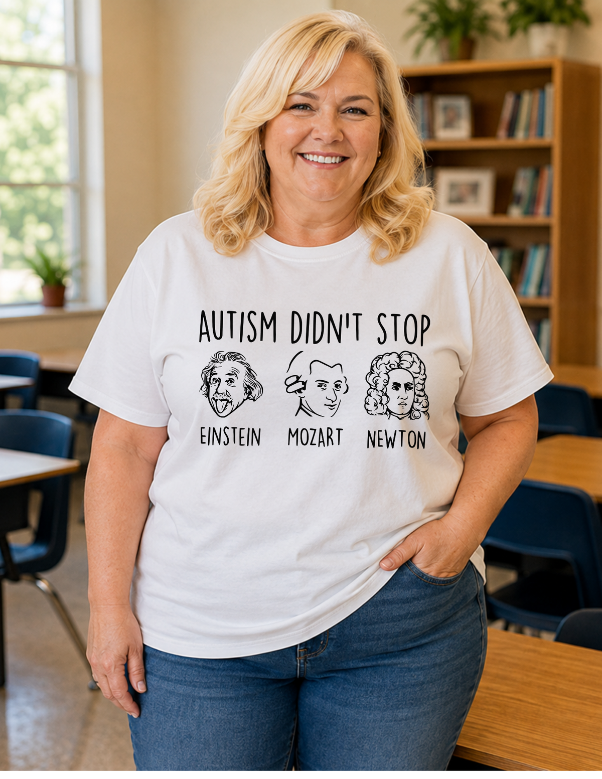 Einstein Mozart Newton T-Shirt | ADULT