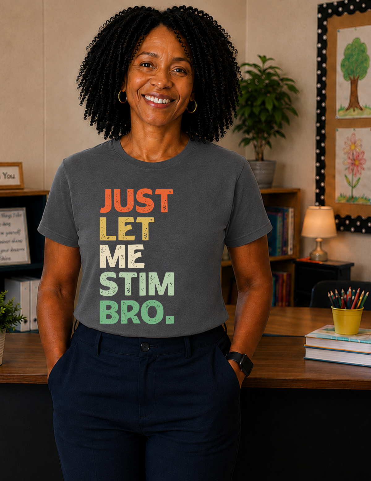 Just Let Me Stim Bro T-Shirt | ADULT