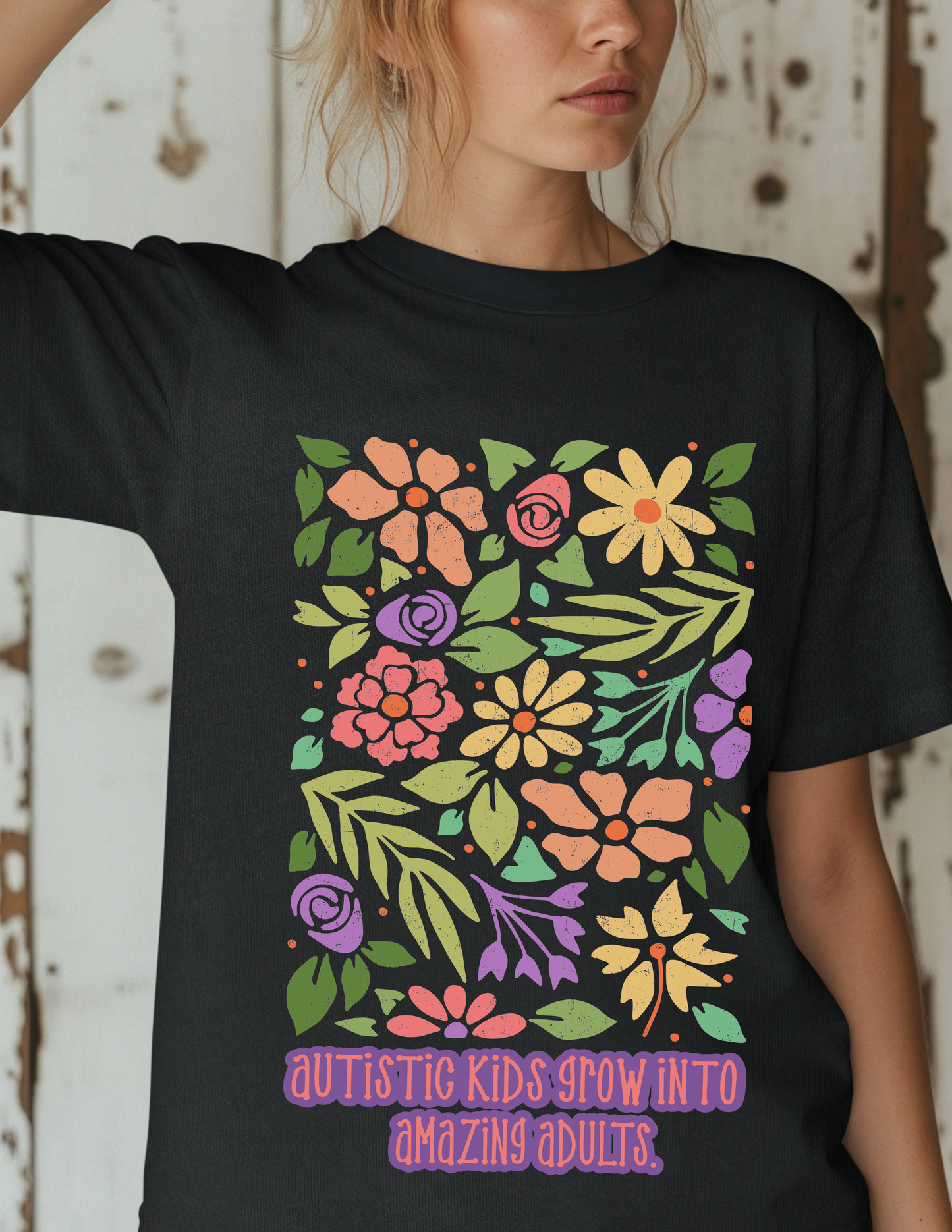 Autistic Kids Grow Into Amazing Adults-Floral