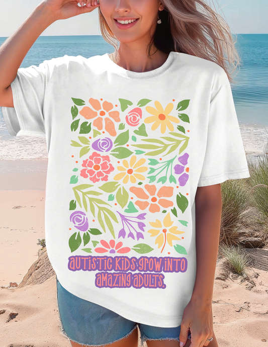 Autistic Kids Grow Into Amazing Adults-Floral