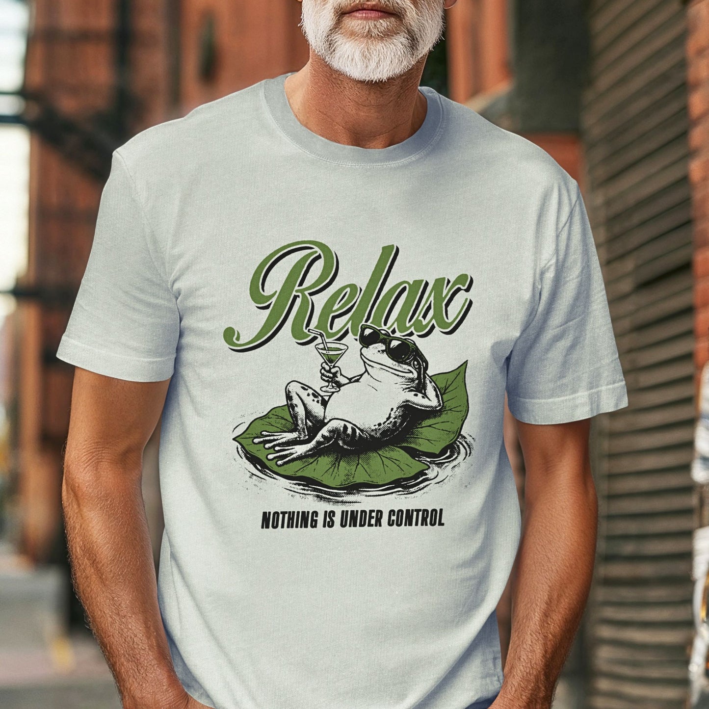 Relax Nothing Under Control Frog Classic T-Shirt | ADULT