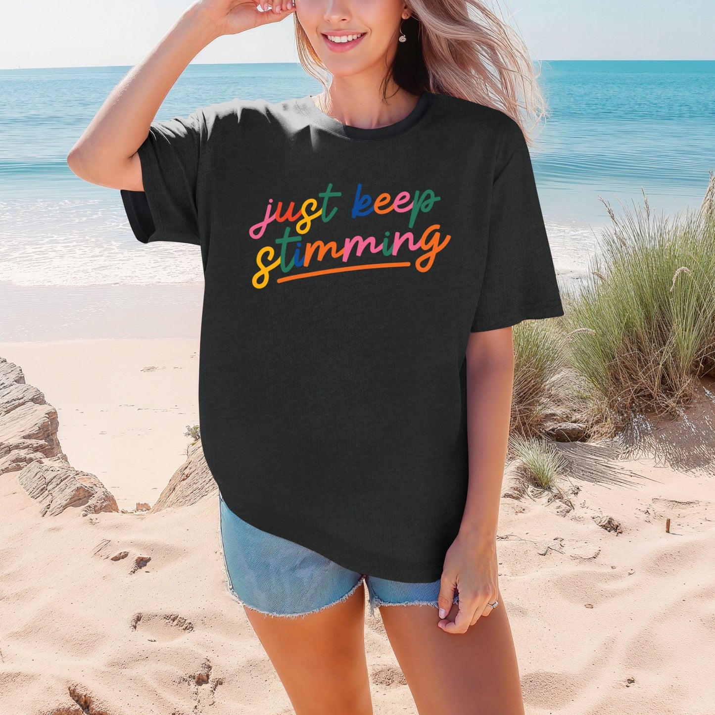 Just Keep Stimming Autism Awareness T-Shirt YOUTH
