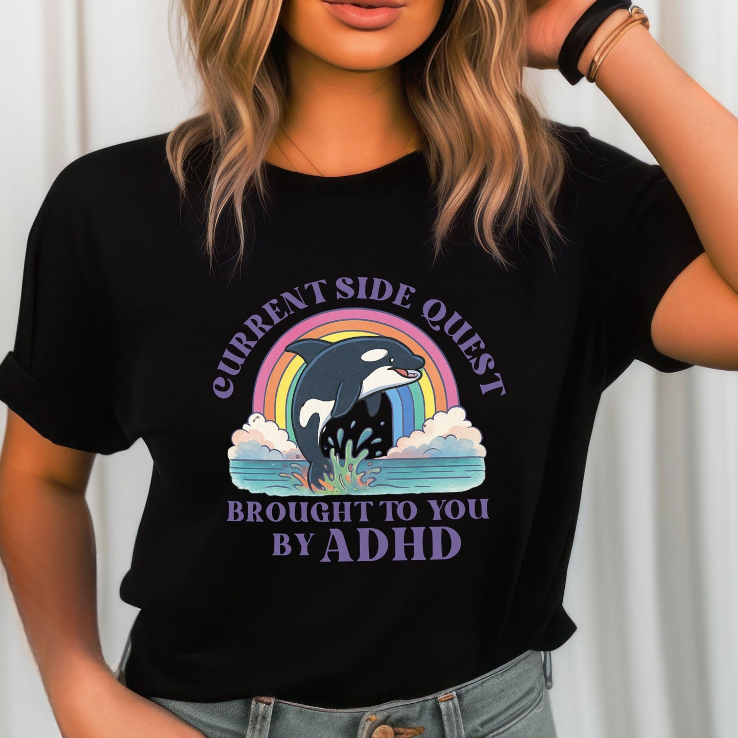 Side Quest Dolphin Graphic T-Shirt | ADULT