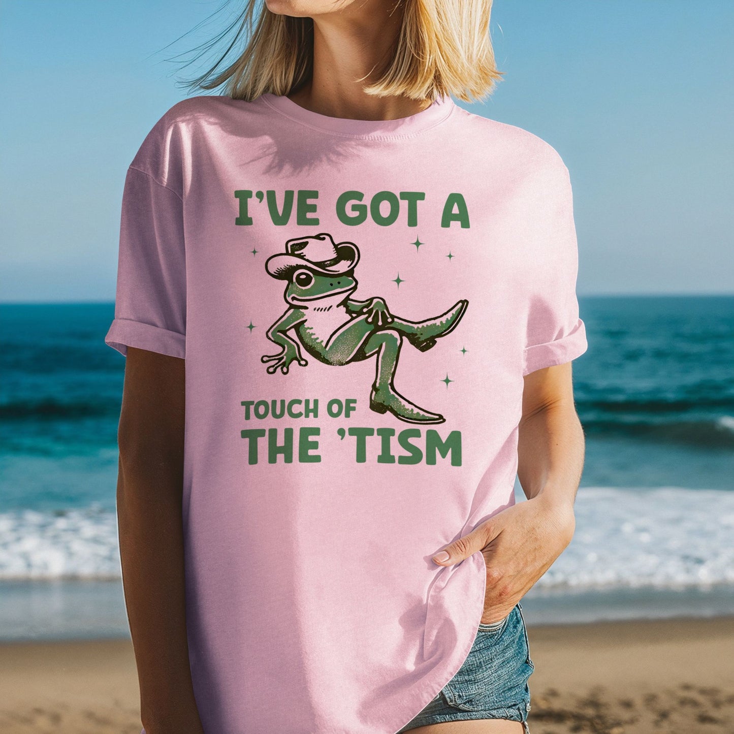 I've Got A Touch Of The Tism Frog T-Shirt ADULT