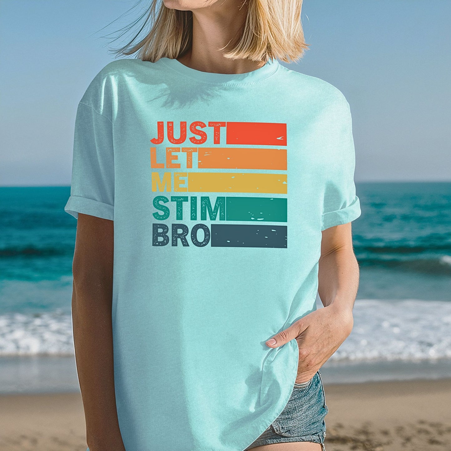 Just Let Me Stim Bro Bars T-Shirt ADULT