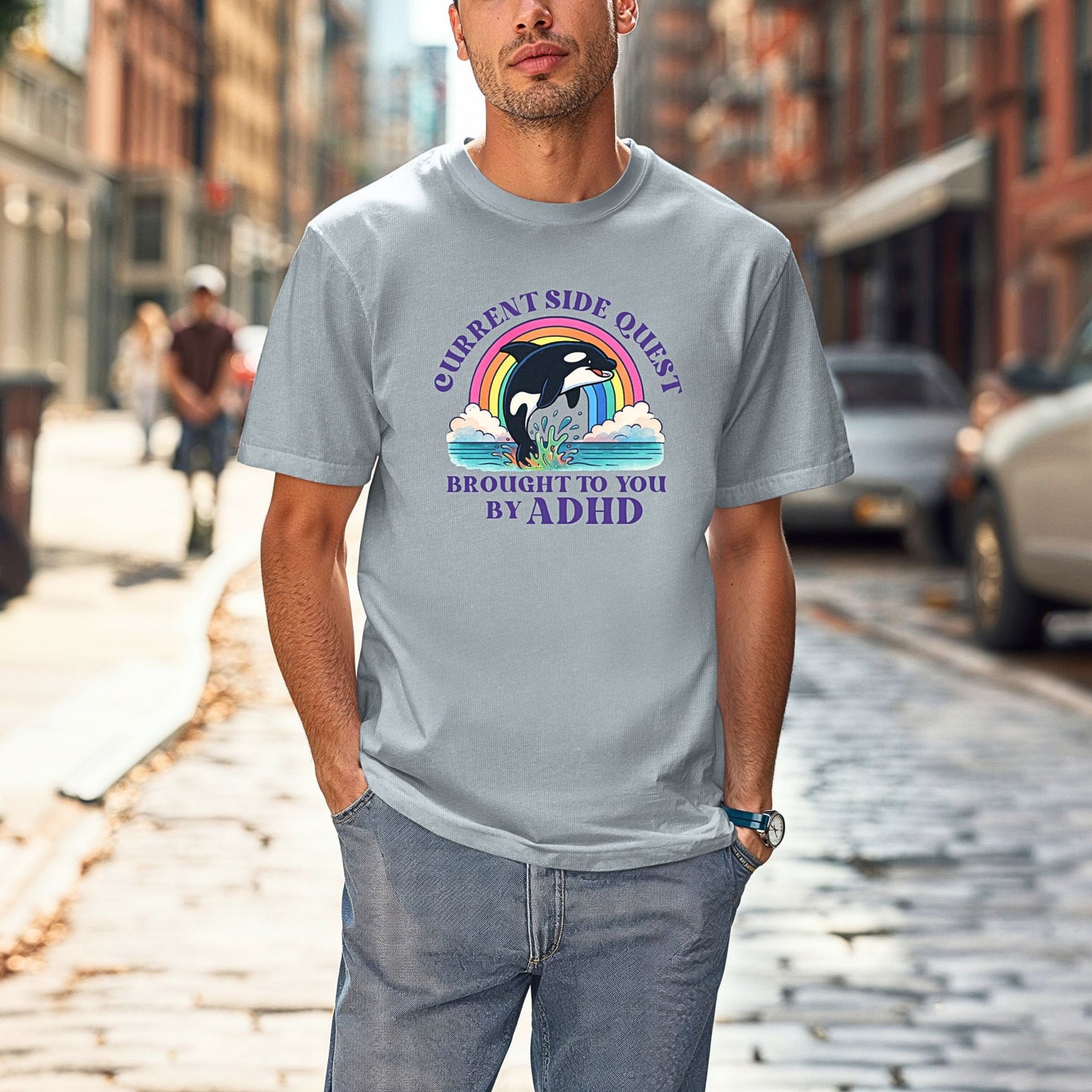 Side Quest Dolphin Graphic T-Shirt | ADULT