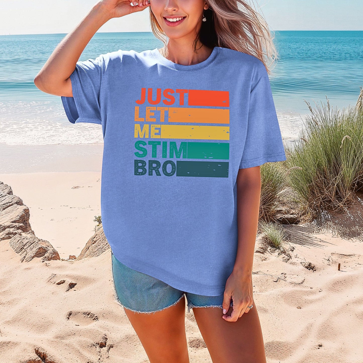 Just Let Me Stim Bro Bars T-Shirt ADULT