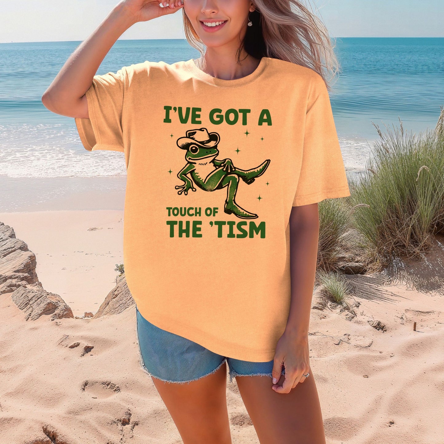 I've Got A Touch Of The Tism Frog T-Shirt ADULT