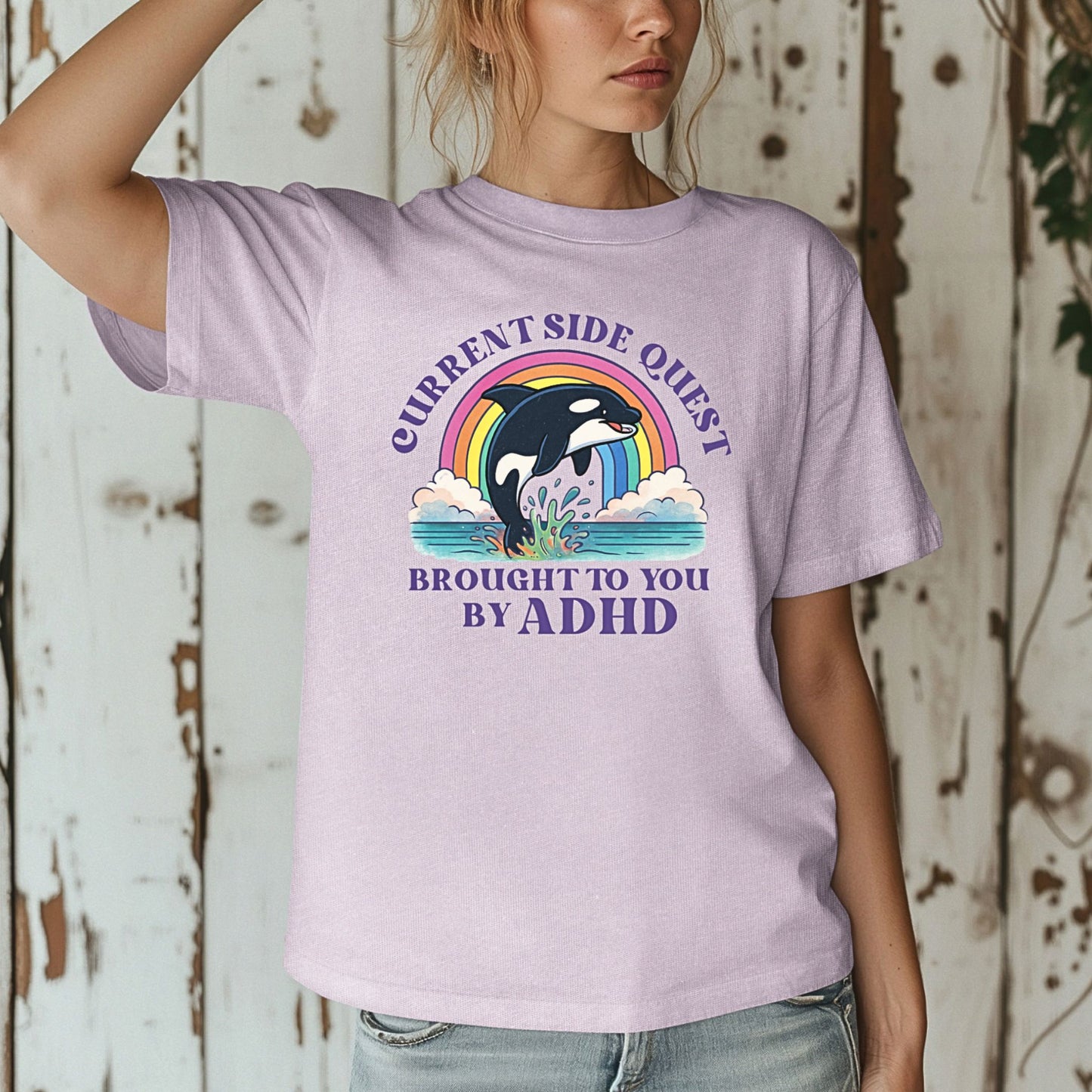 Side Quest Dolphin Graphic T-Shirt | ADULT