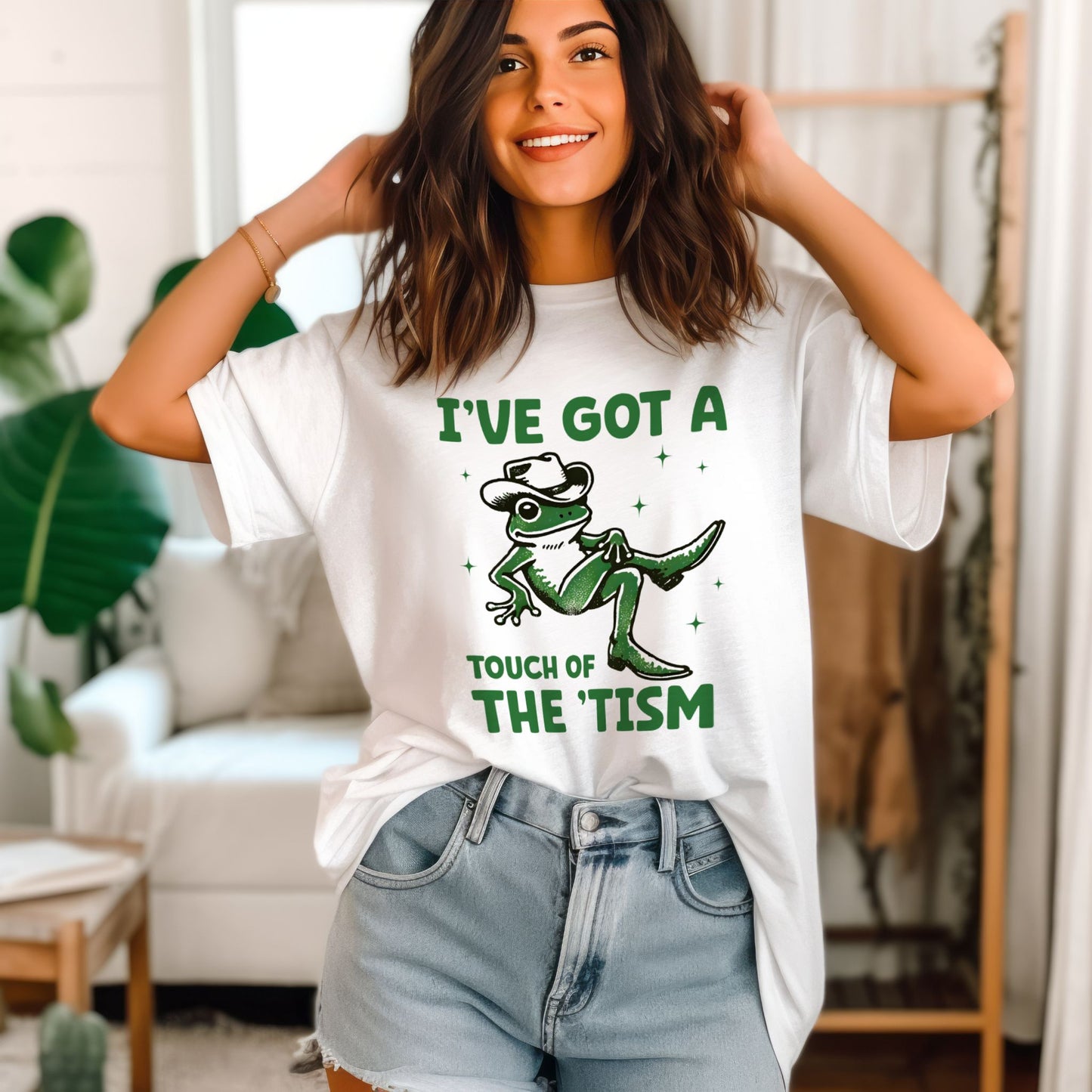 I've Got A Touch Of The Tism Frog T-Shirt ADULT