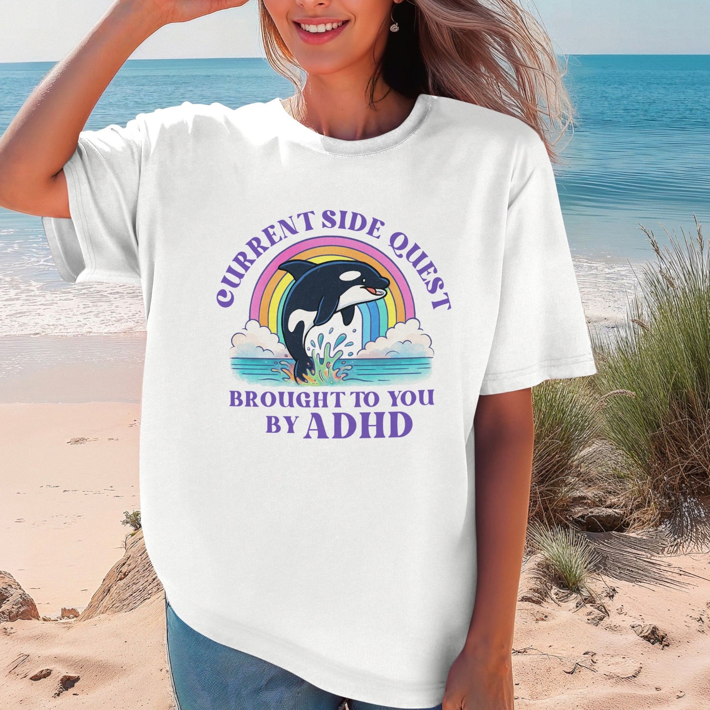 Side Quest Dolphin Graphic T-Shirt | ADULT