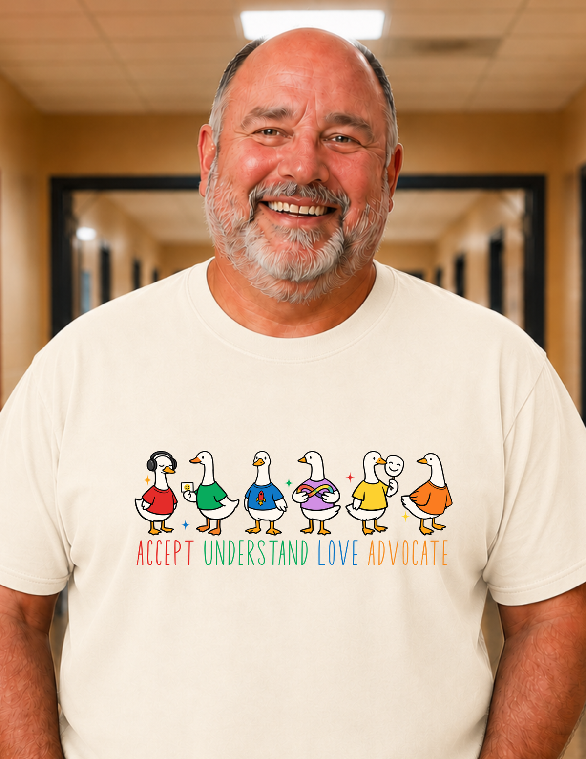 Accept Understand Love Advocate Ducks T-Shirt | ADULT