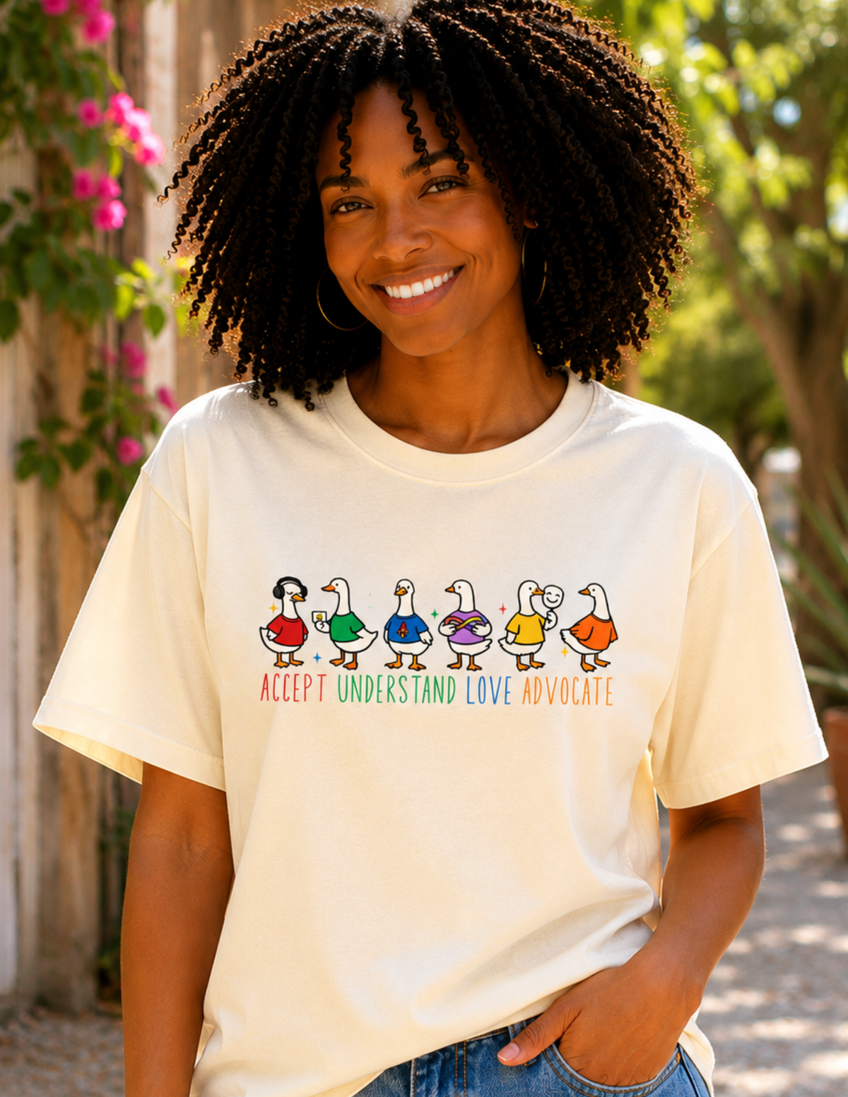 Accept Understand Love Advocate Ducks T-Shirt | ADULT