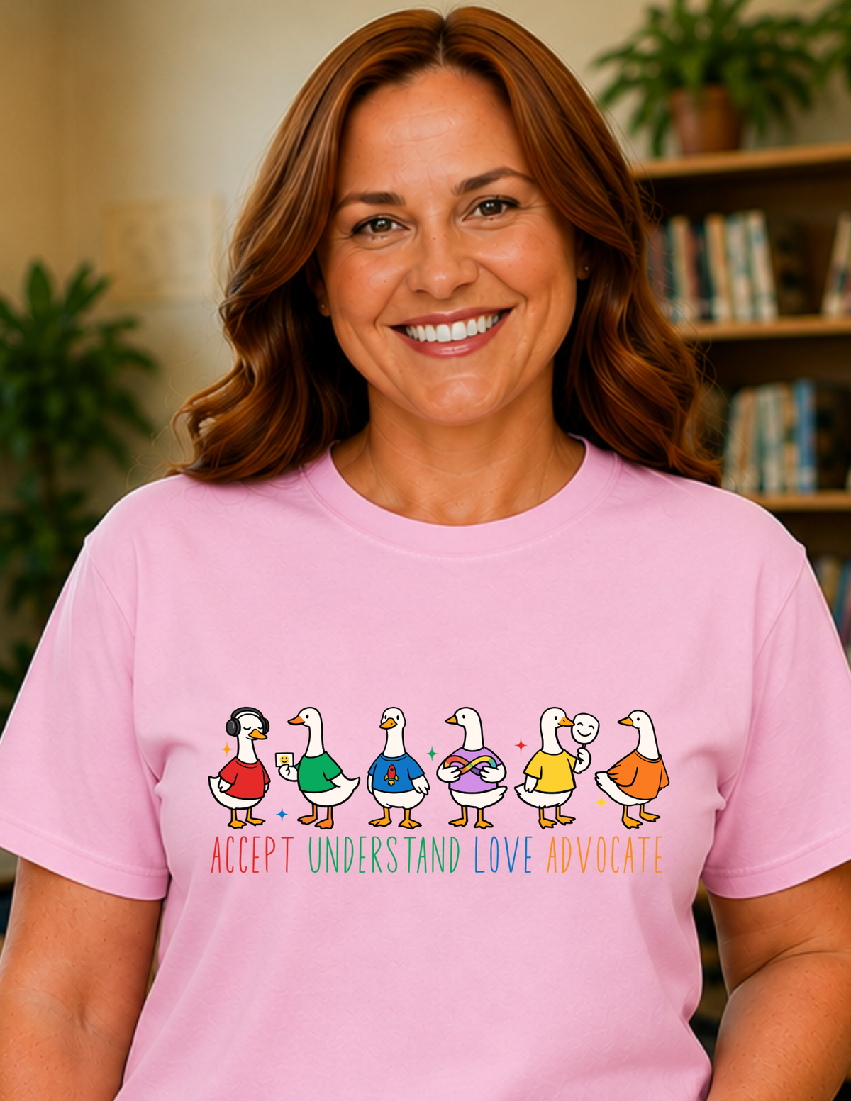 Accept Understand Love Advocate Ducks T-Shirt | ADULT