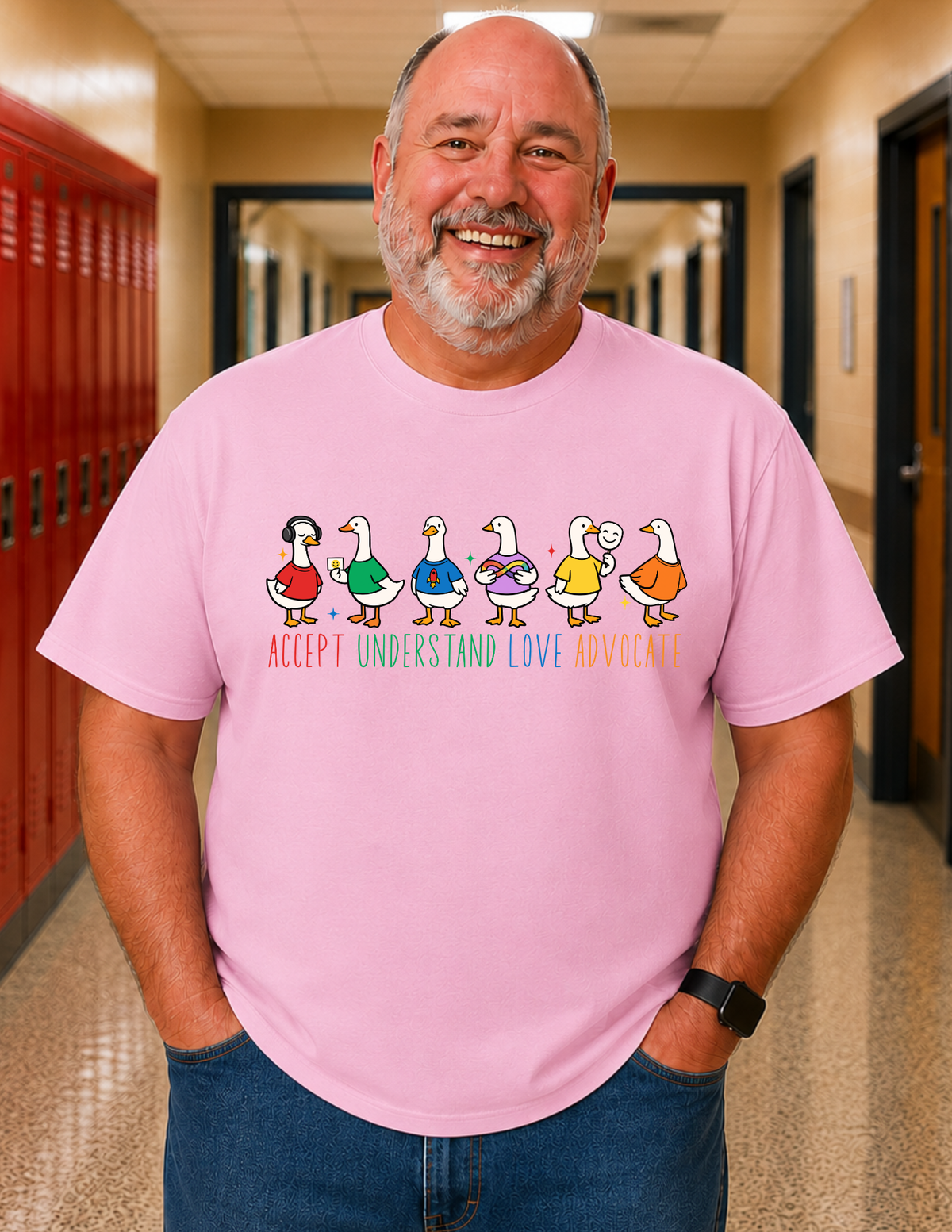 Accept Understand Love Advocate Ducks T-Shirt | ADULT