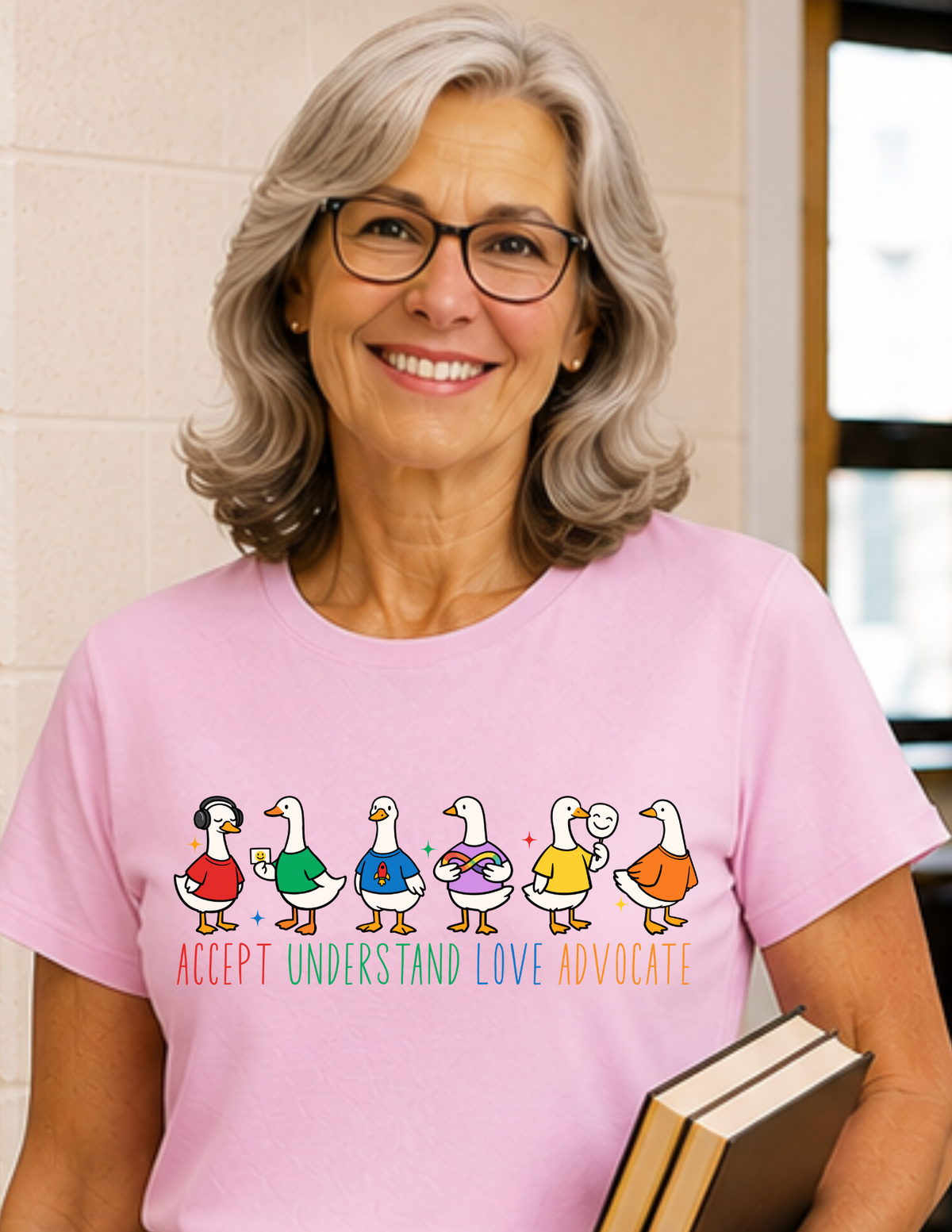 Accept Understand Love Advocate Ducks T-Shirt | ADULT