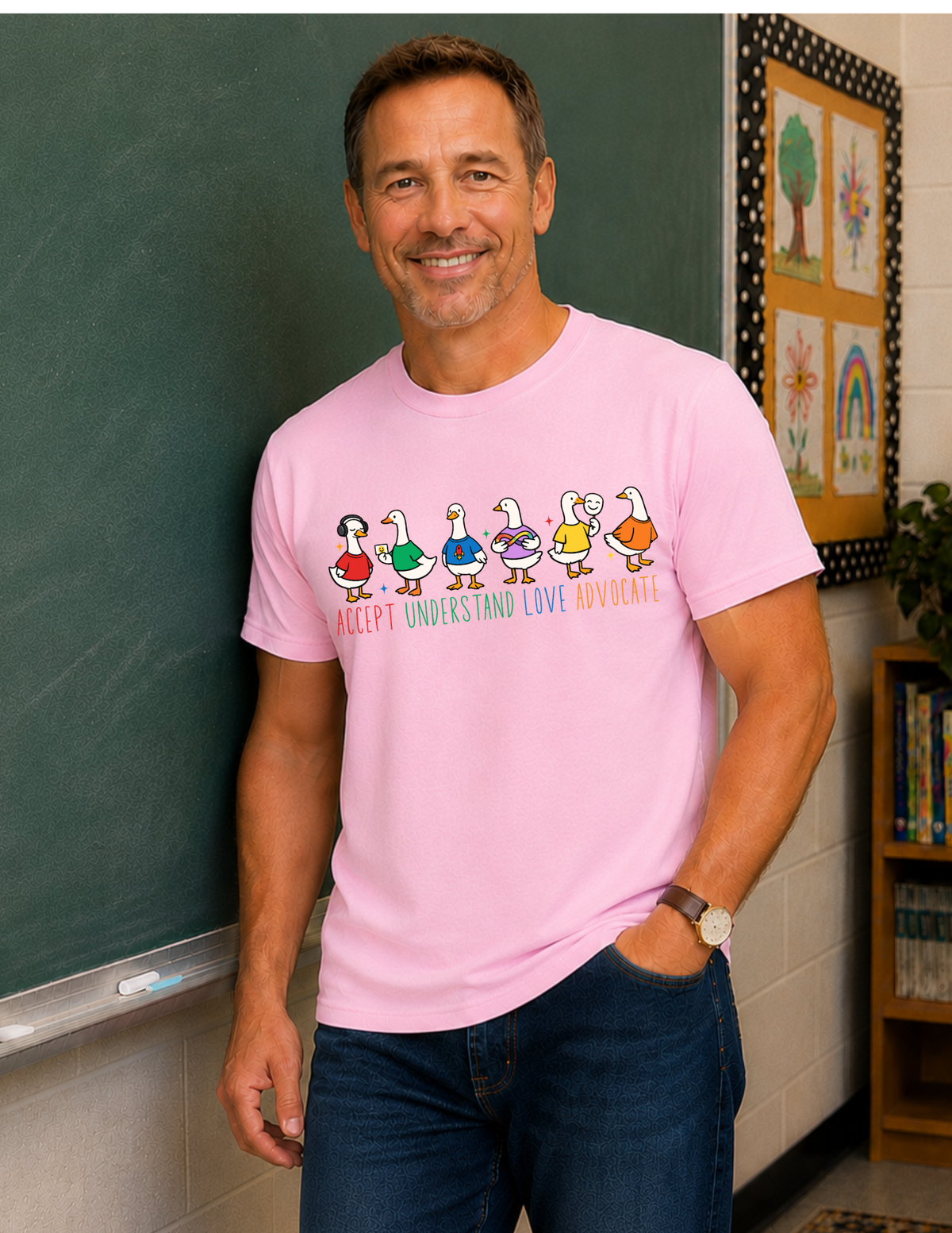 Accept Understand Love Advocate Ducks T-Shirt | ADULT