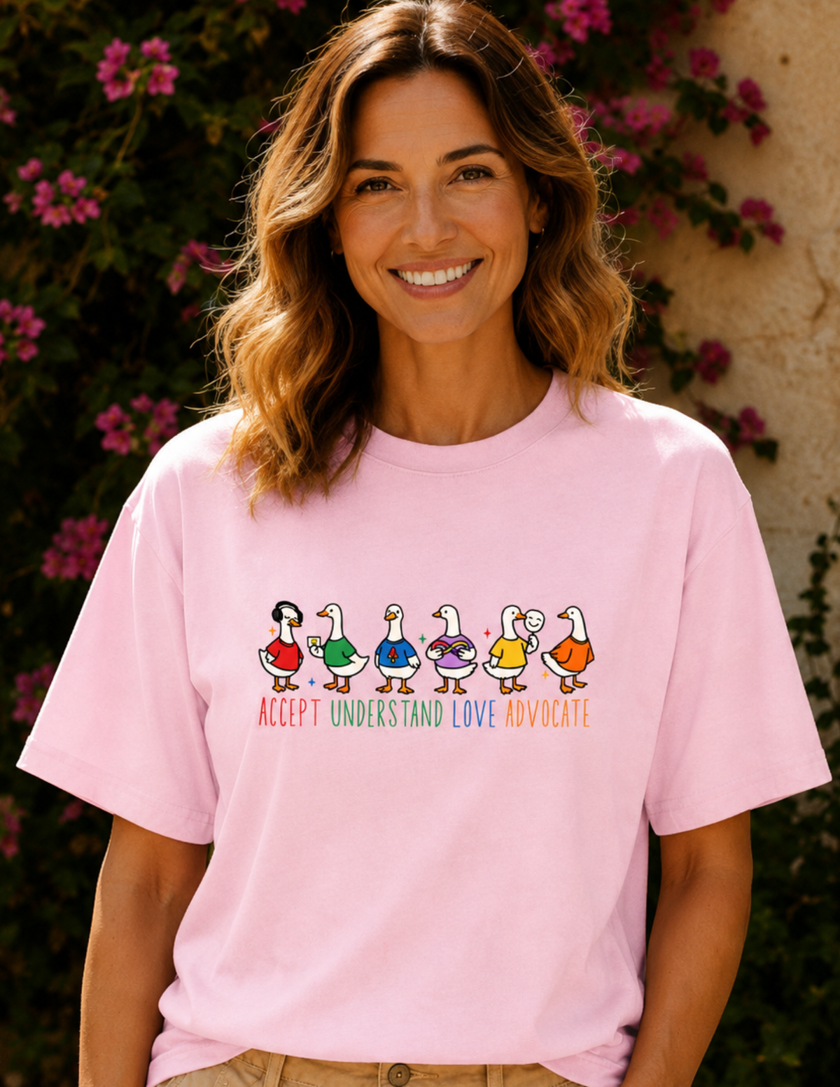 Accept Understand Love Advocate Ducks T-Shirt | ADULT