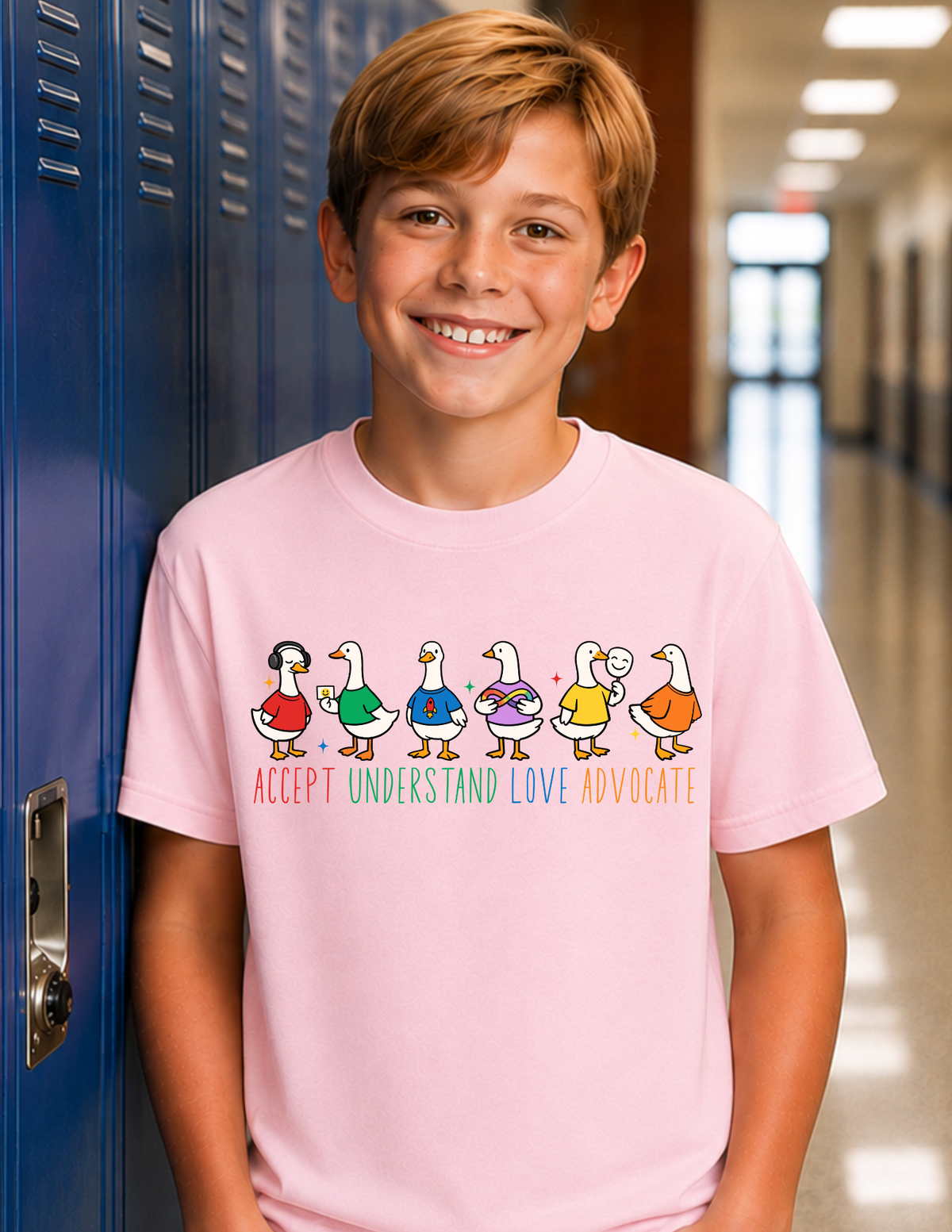 Accept Understand Love Advocate Ducks T-Shirt | YOUTH