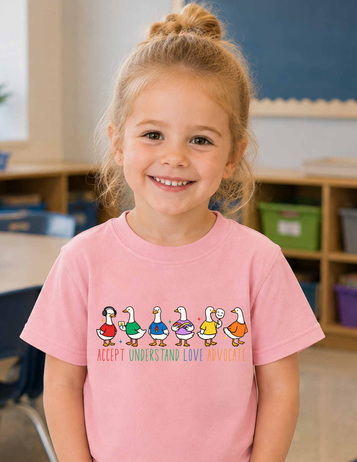 Accept Understand Love Advocate Ducks T-Shirt | YOUTH