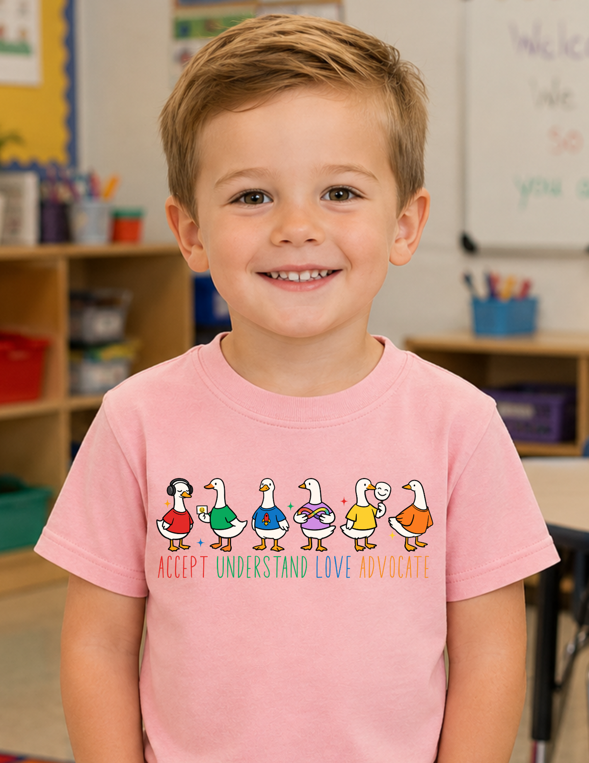 Accept Understand Love Advocate Ducks T-Shirt | YOUTH