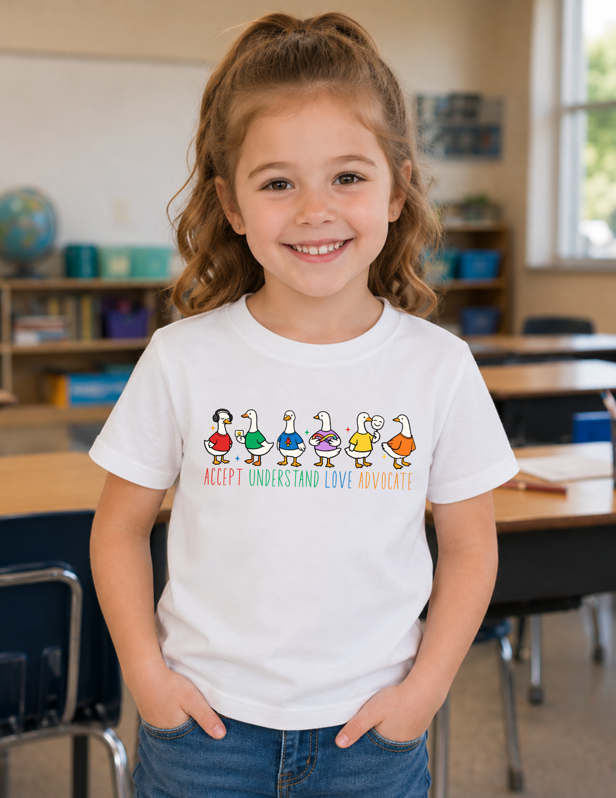 Accept Understand Love Advocate Ducks T-Shirt | YOUTH