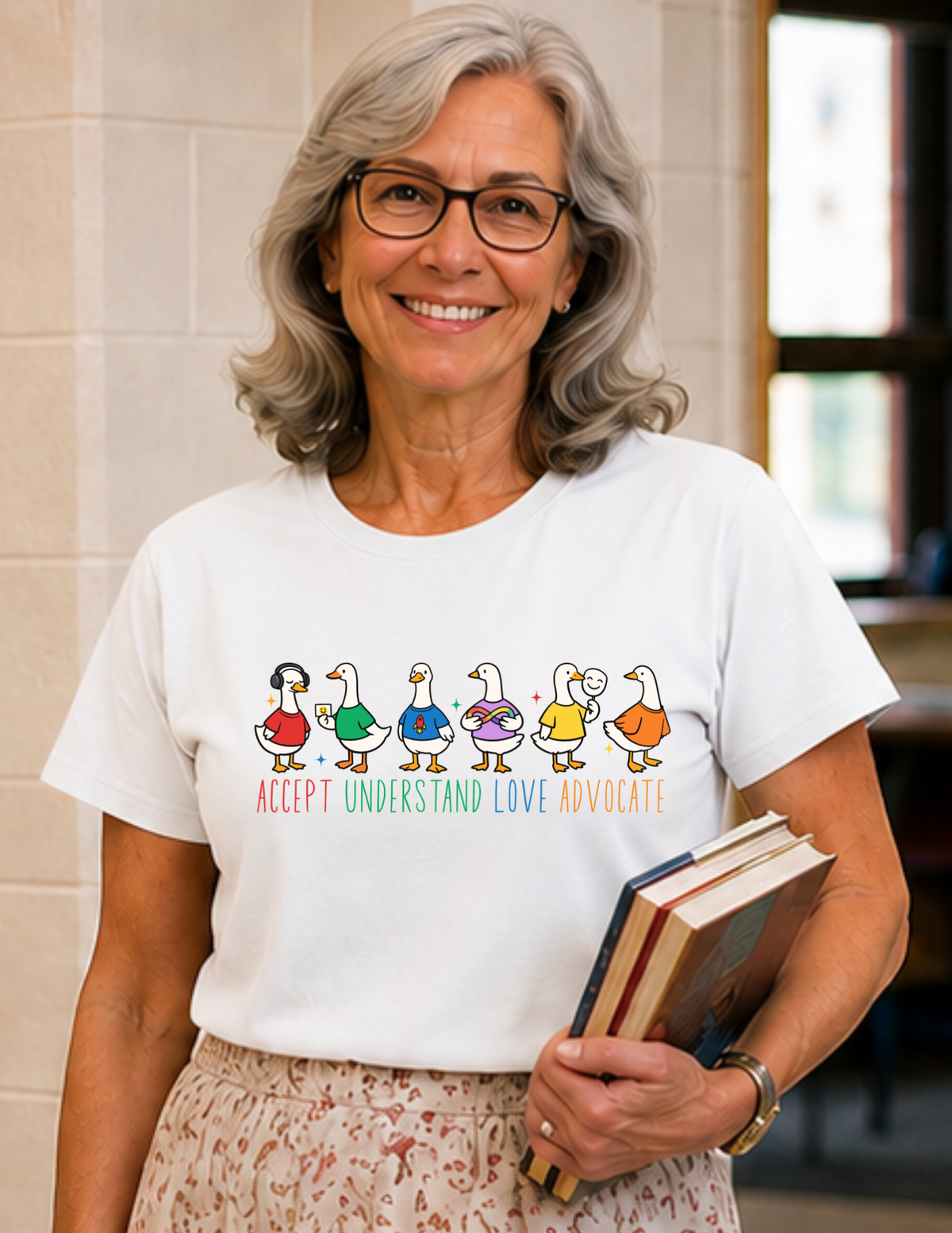 Accept Understand Love Advocate Ducks T-Shirt | ADULT