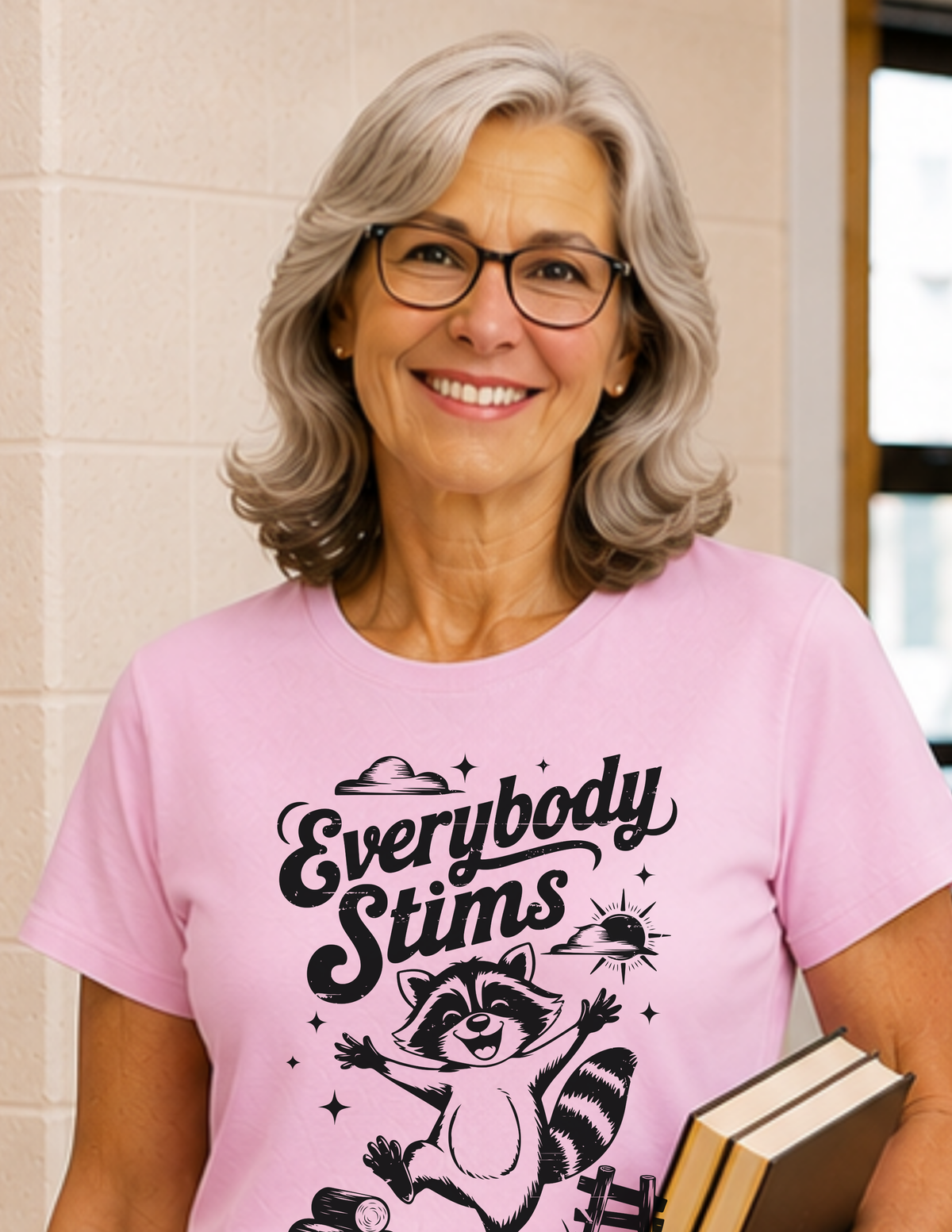 Everybody Stims Raccoon T-Shirt | ADULT