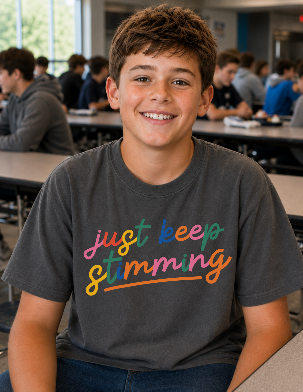 Just Keep Stimming MultiColor T-Shirt | YOUTH