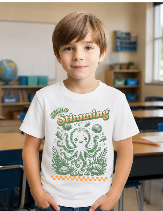 Just Keep Stimming Octopus T-Shirt | YOUTH