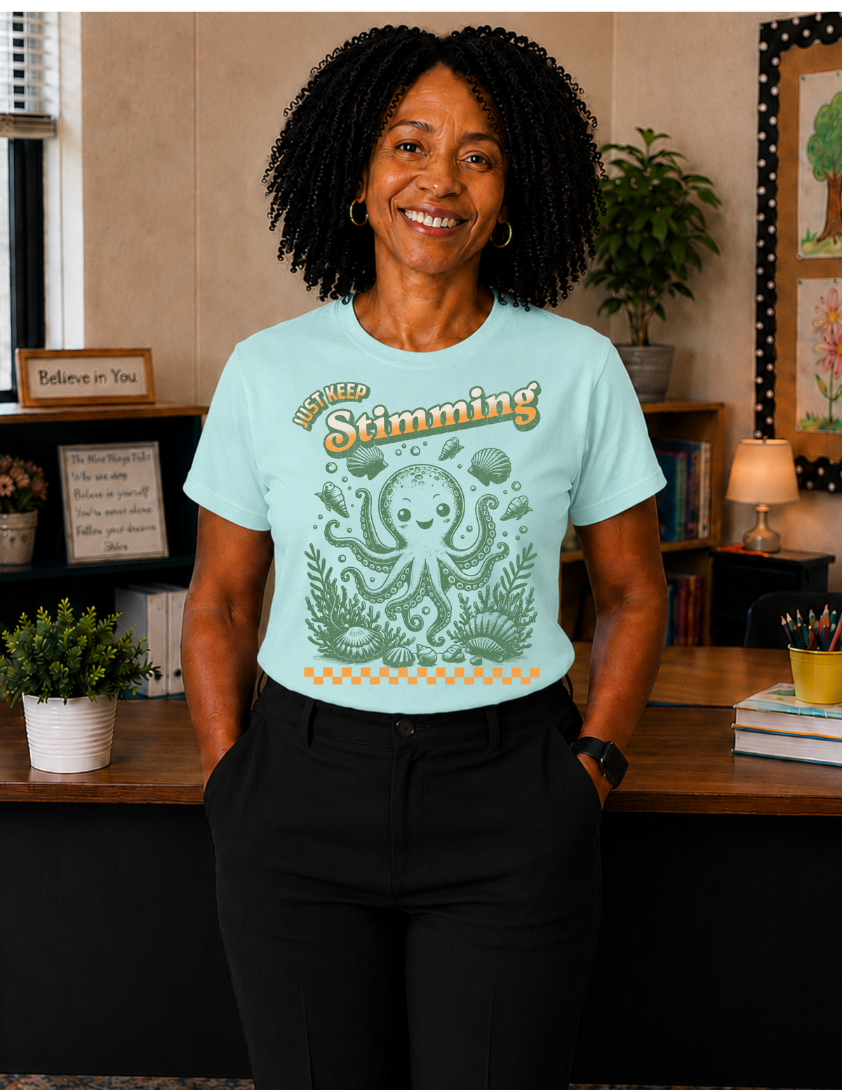 Just Keep Stimming Octopus T-Shirt | ADULT