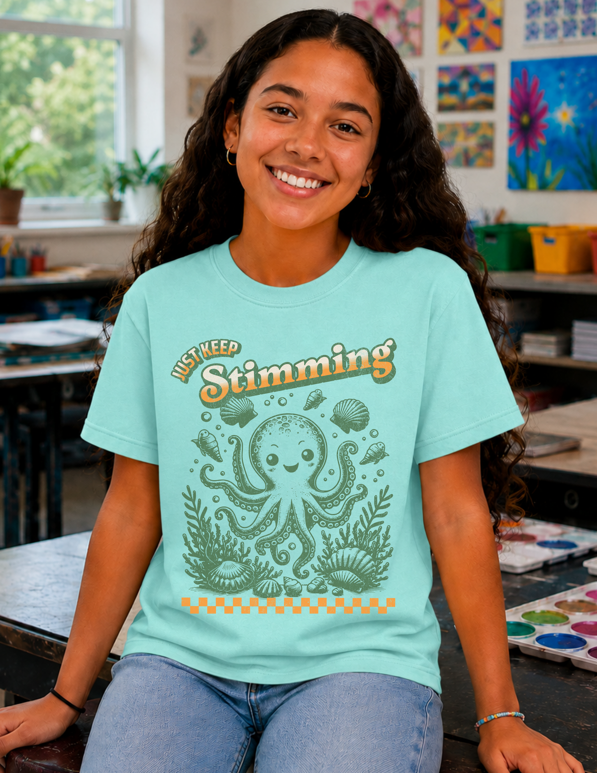 Just Keep Stimming Octopus T-Shirt | YOUTH
