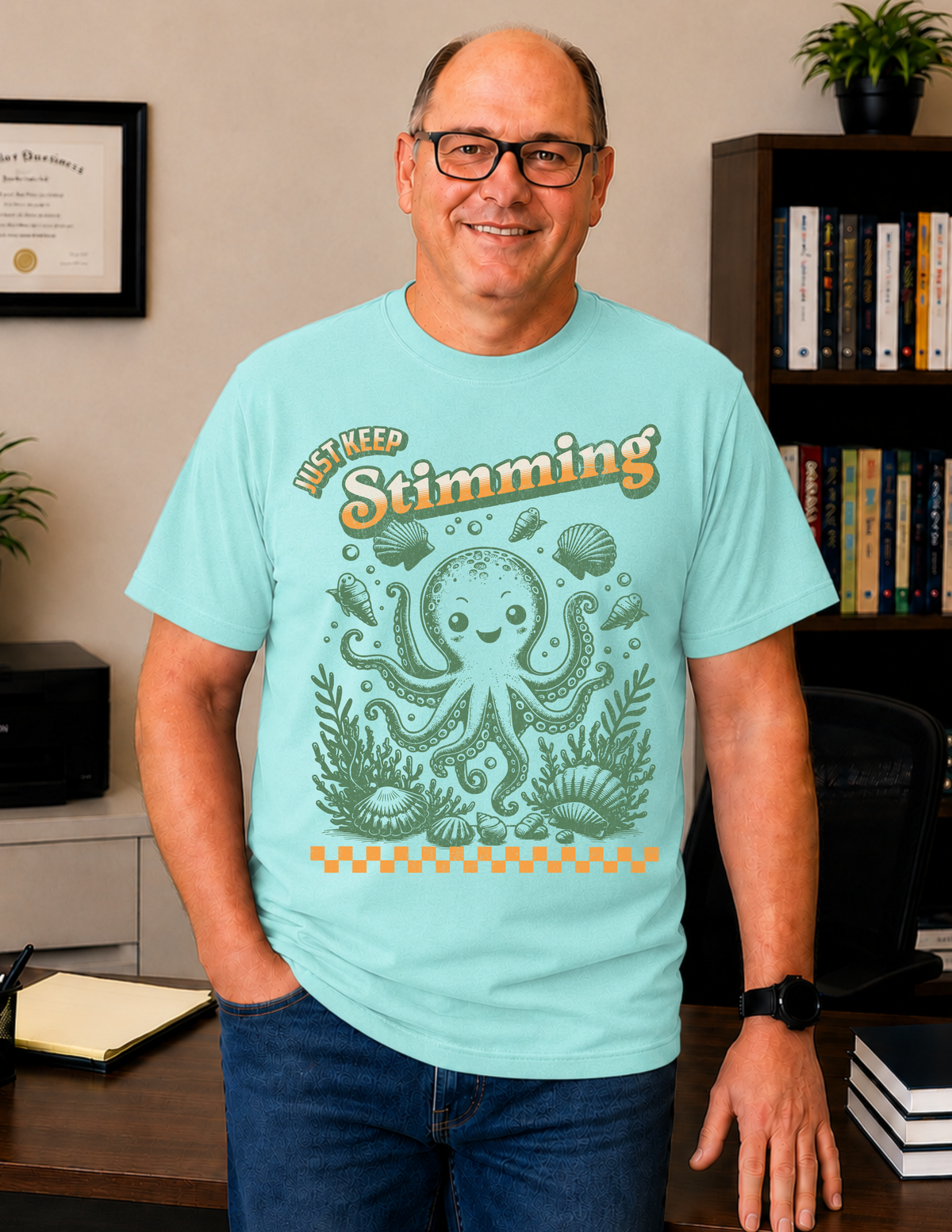 Just Keep Stimming Octopus T-Shirt | ADULT