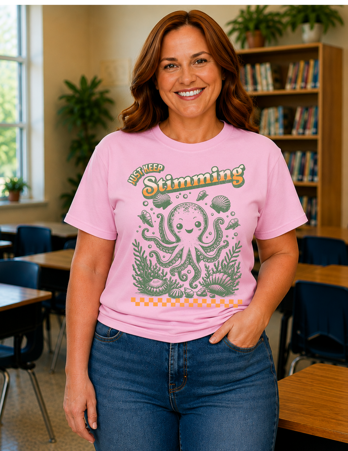 Just Keep Stimming Octopus T-Shirt | ADULT