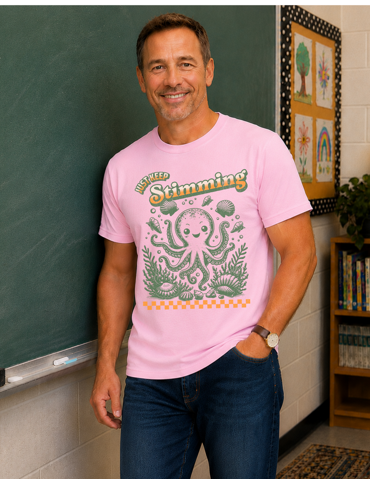 Just Keep Stimming Octopus T-Shirt | ADULT