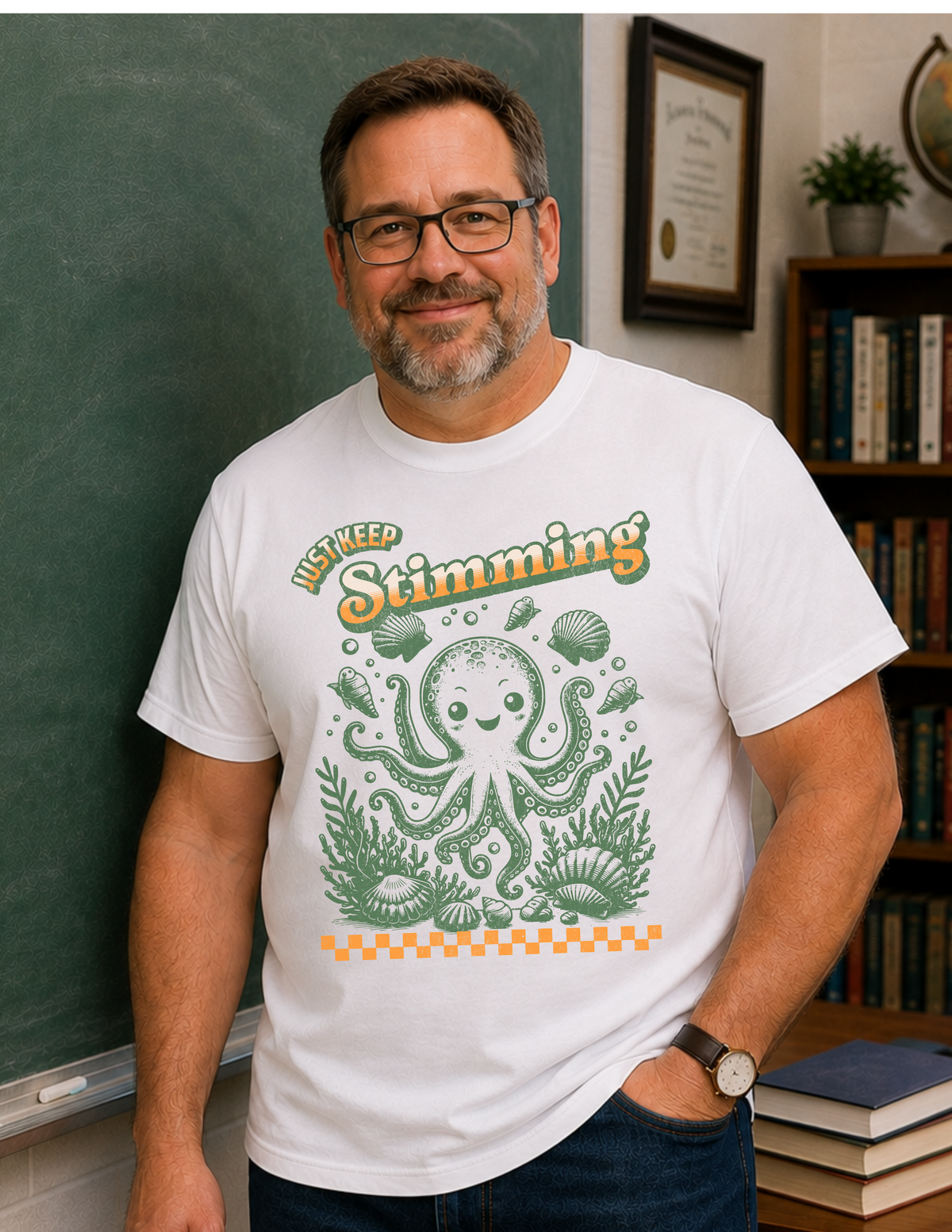 Just Keep Stimming Octopus T-Shirt | ADULT
